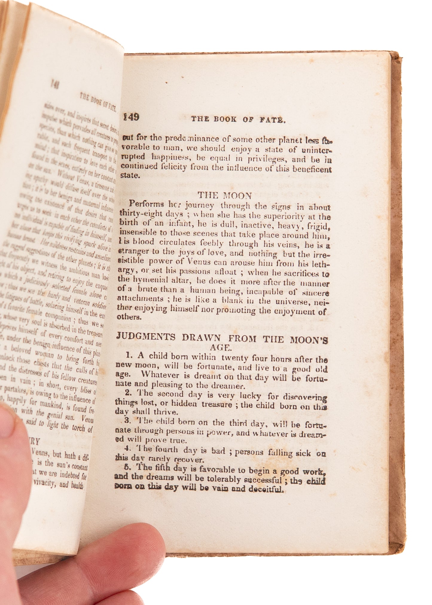 1855 ANONYMOUS. The American Fortune Teller. Prophecy through Cards. Very Scarce.