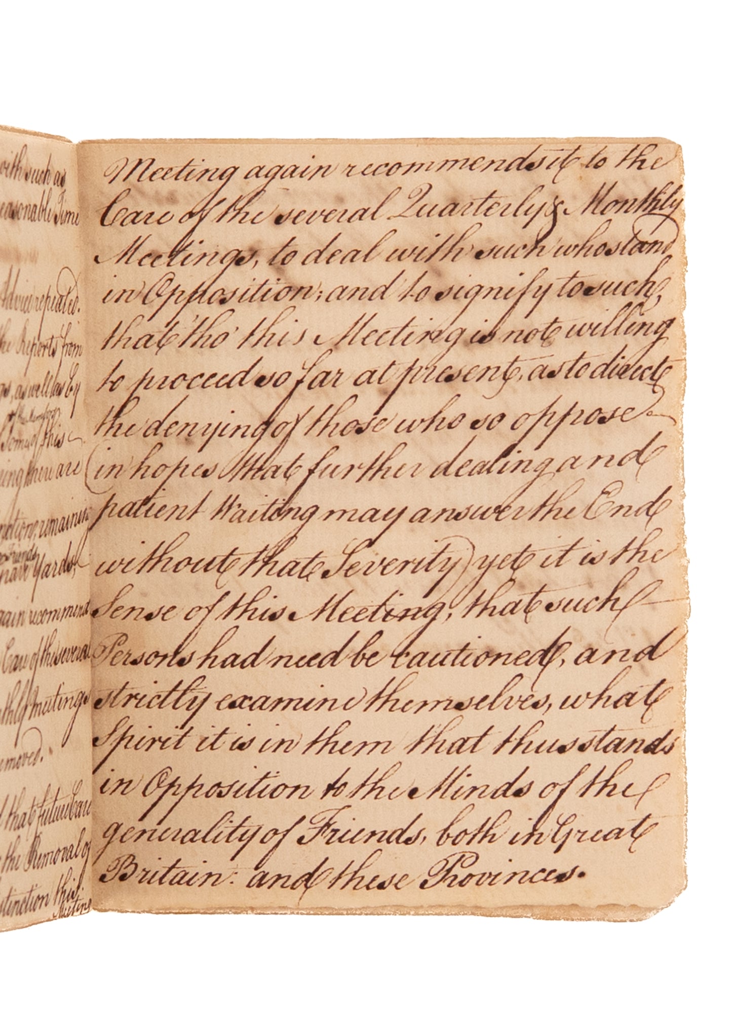 1735 QUAKER MSs. On the Sinfulness of Gravestones. Early Quaker Discipline.