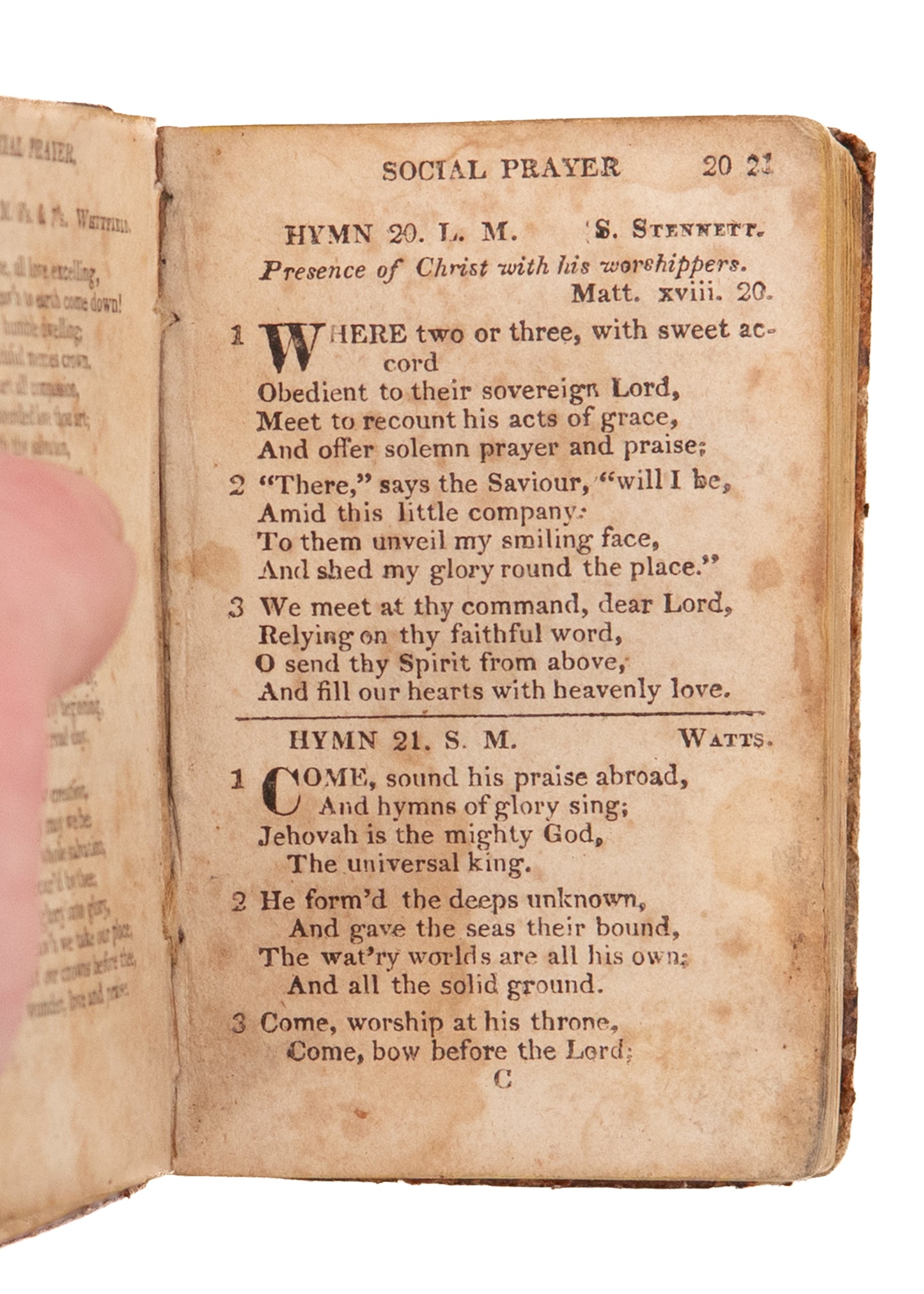 1826 JOHN WINEBRENNER. A Prayer Meeting and Revival Hymn Book. Winebrennerian.