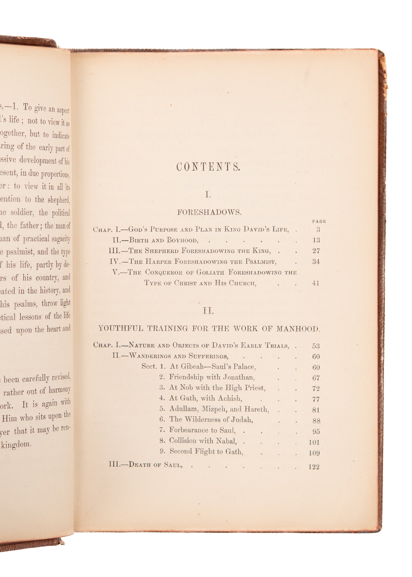 1861 WILLIAM G. BLAIKIE. David, King of Isreal. Signed in Leather & Recommended by Spurgeon.