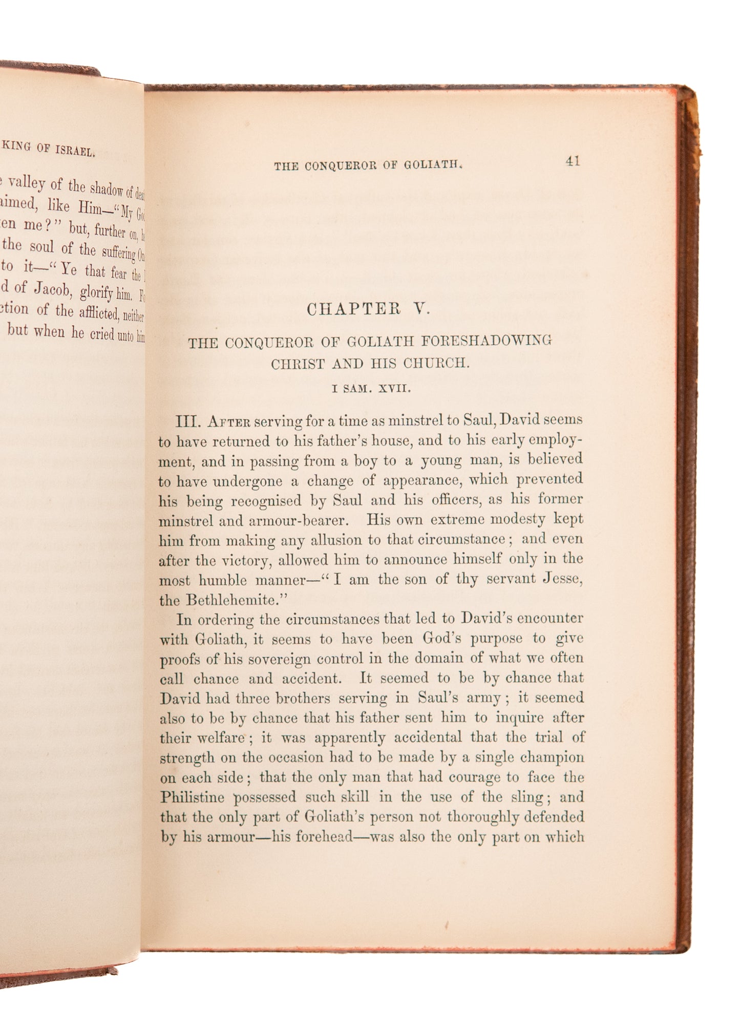 1861 WILLIAM G. BLAIKIE. David, King of Isreal. Signed in Leather & Recommended by Spurgeon.