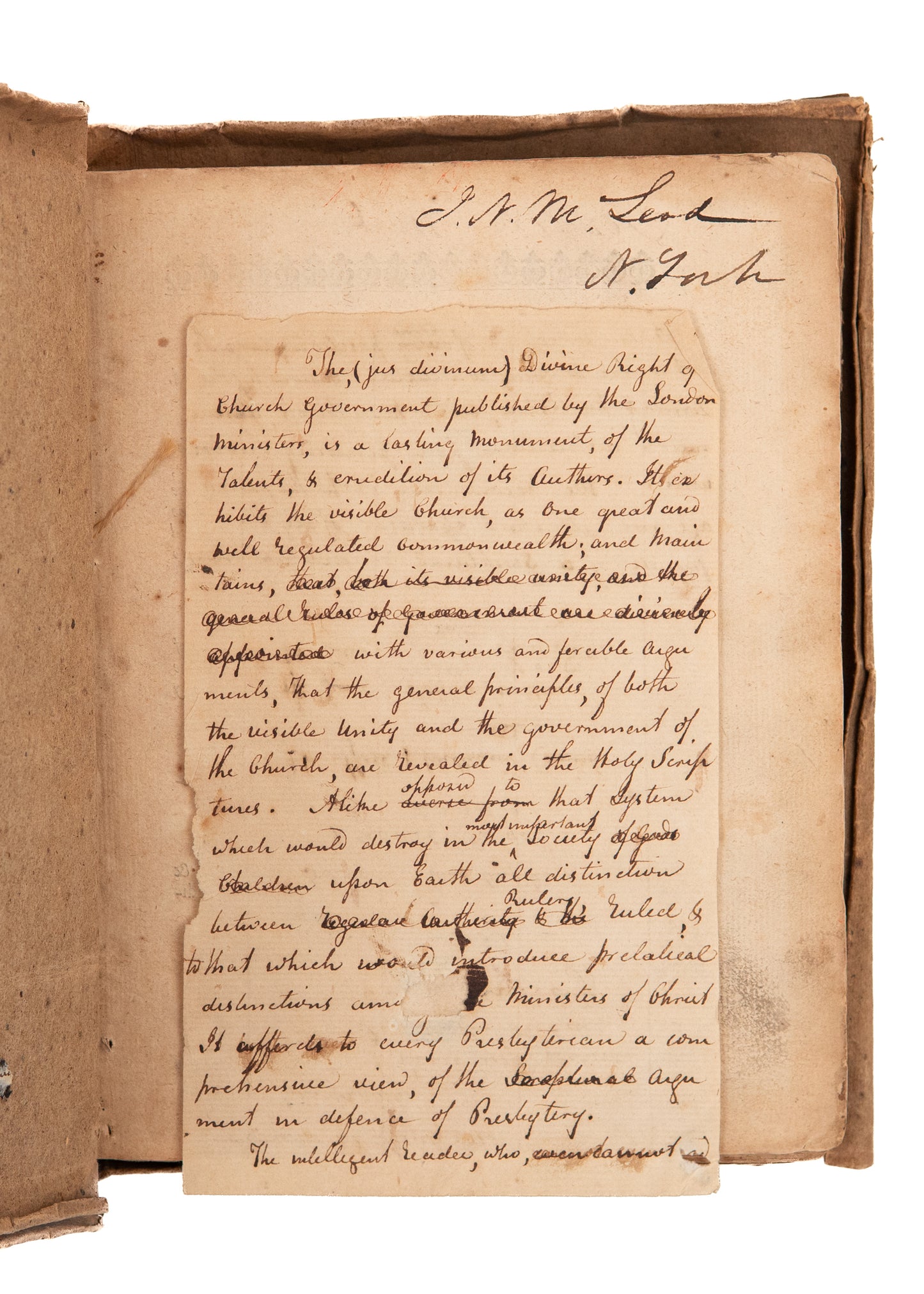 1654 WESTMINSTER ASSEMBLY The Divine Right of the Gospel-Ministry. Rare Radical Presbyterians on the Confession.