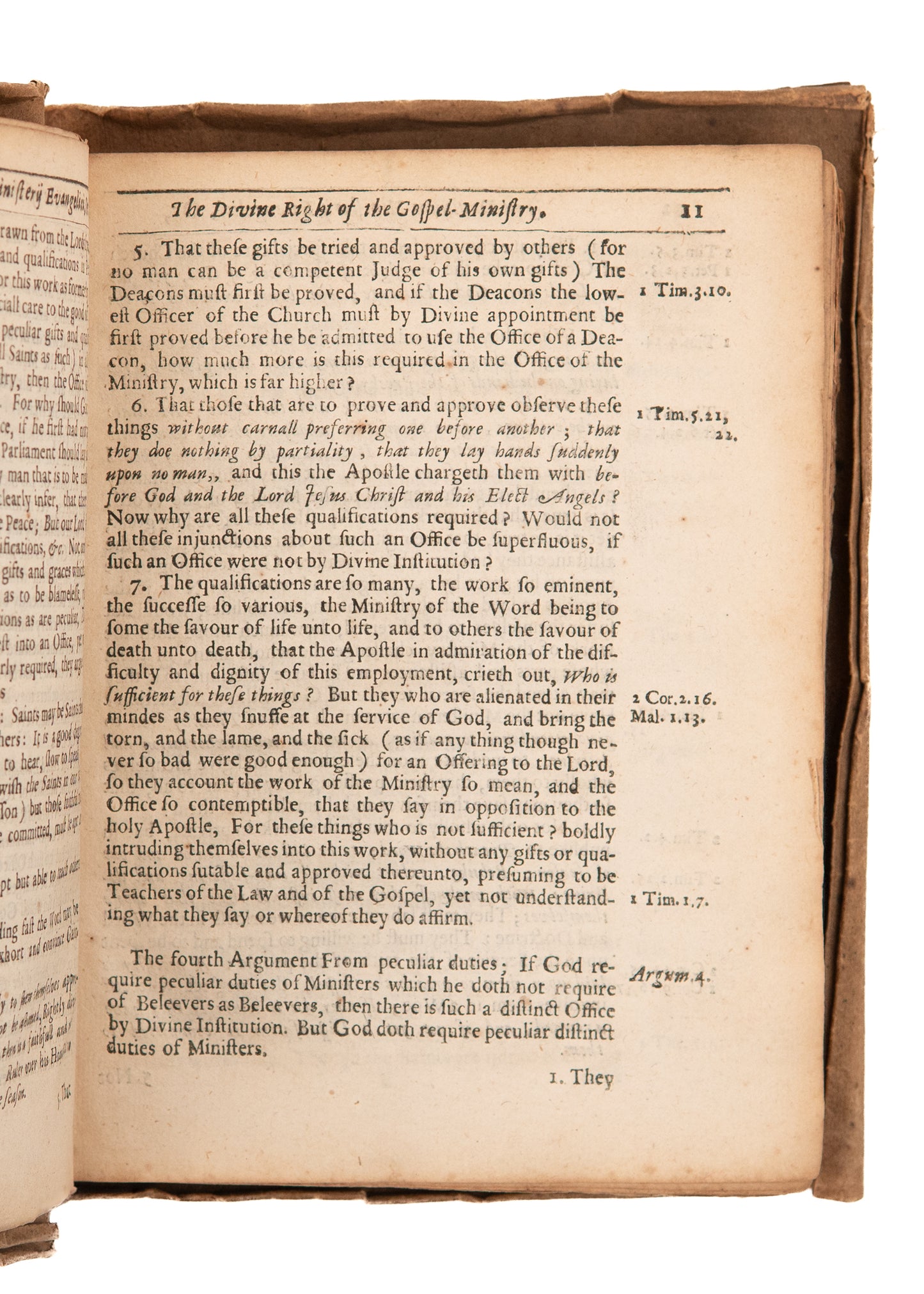 1654 WESTMINSTER ASSEMBLY The Divine Right of the Gospel-Ministry. Rare Radical Presbyterians on the Confession.
