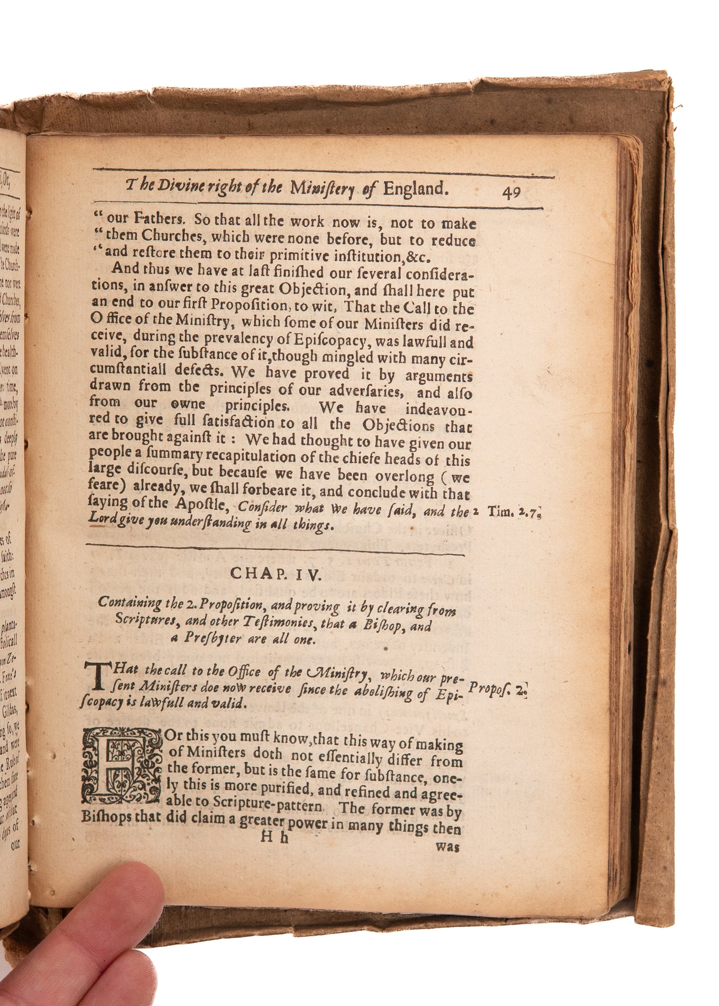 1654 WESTMINSTER ASSEMBLY The Divine Right of the Gospel-Ministry. Rare Radical Presbyterians on the Confession.