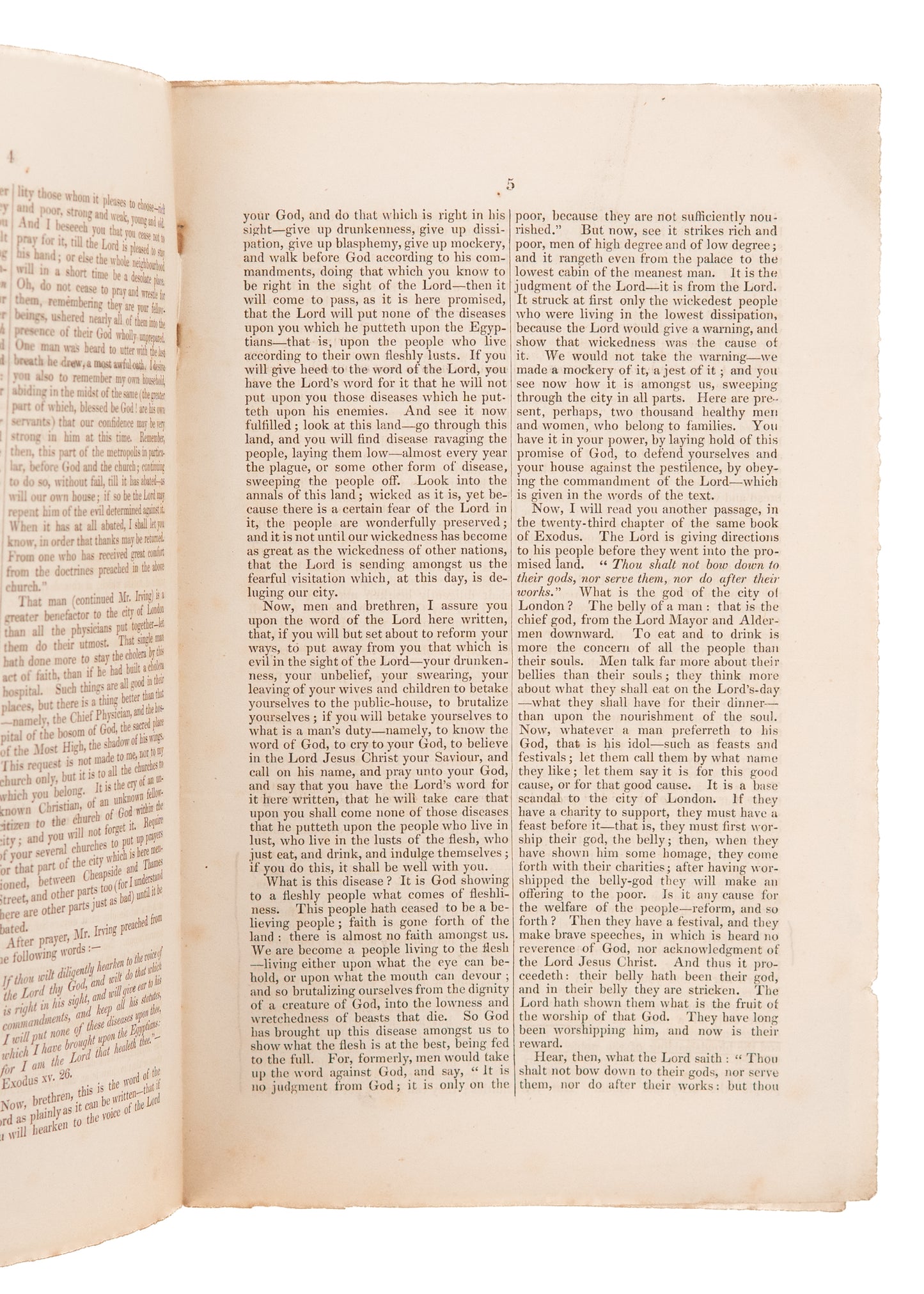 1832 EDWARD IRVING. The Christian's Cure for the Cholera. Divine Healing & the Miraculous.