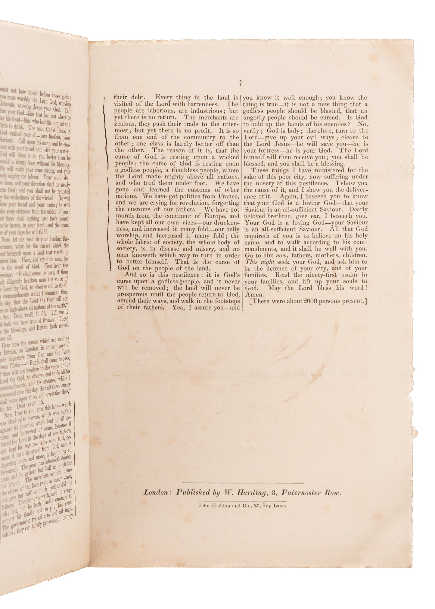1832 EDWARD IRVING. The Christian's Cure for the Cholera. Divine Healing & the Miraculous.