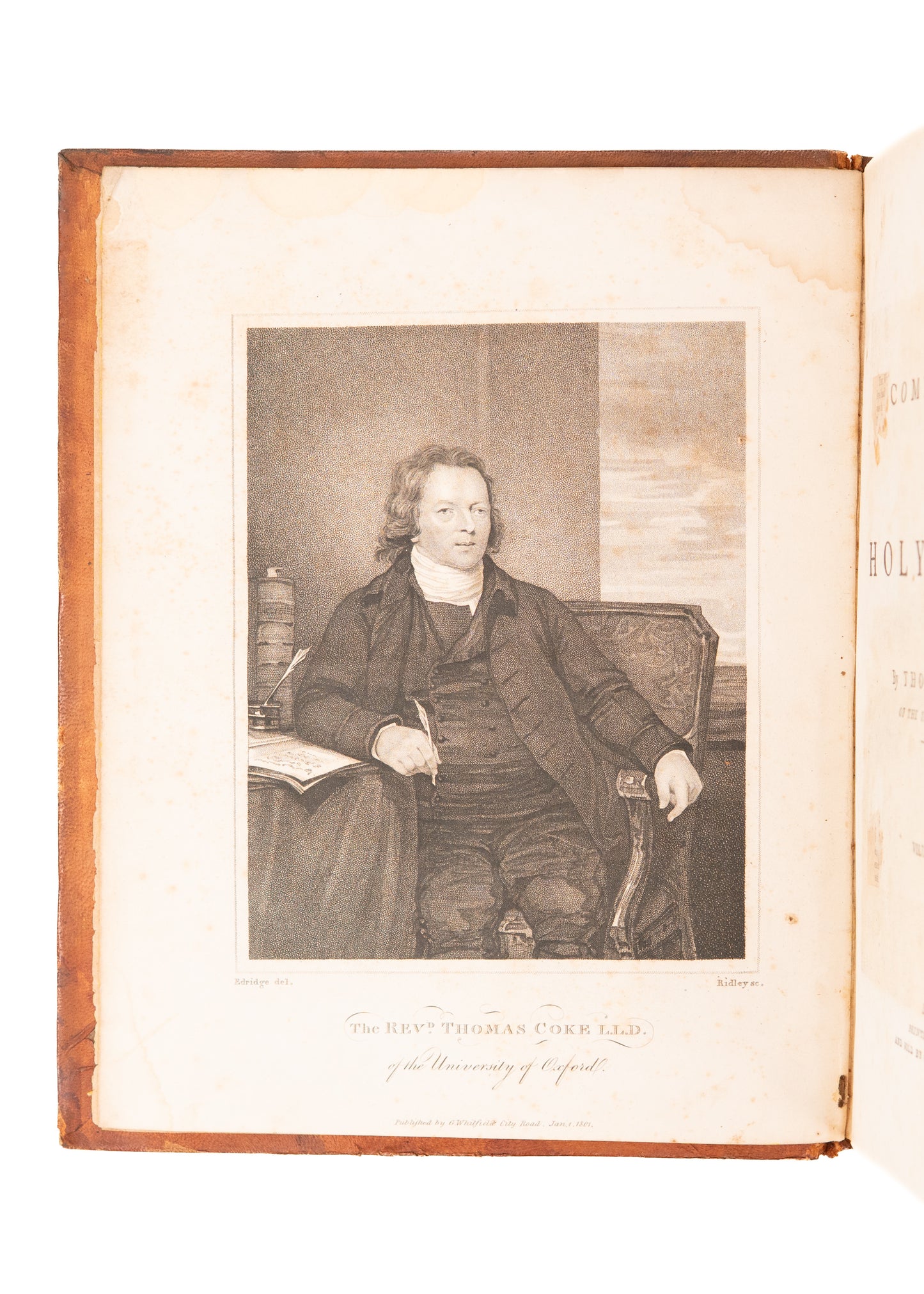 1801-1803 THOMAS COKE. A Commentary on the Old Testament. 4 Volumes. First Edition.