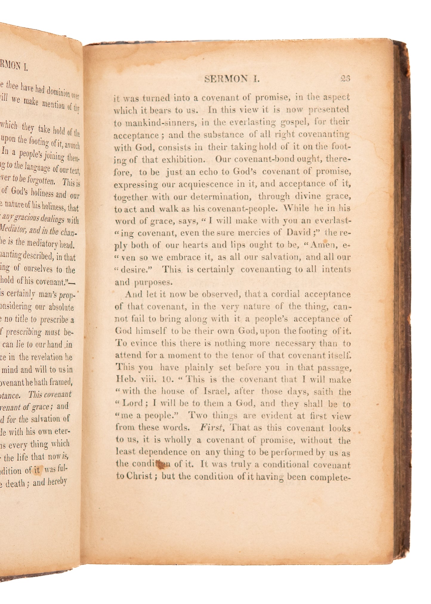 1820 ALEXANDER ALLAN. Religious Covenanting as Conversion. Rare American Imprint of Scottish Work.