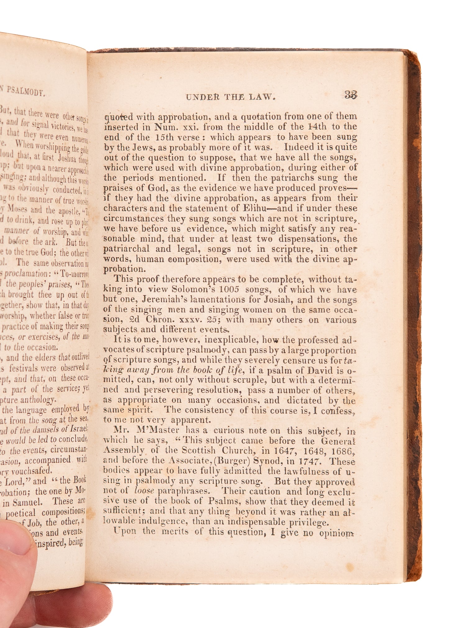 1825 THOMAS DICKSON BAIRD. The Exercise of Sacred Praise. Exclusive Psalmody - Bay Psalm Book.