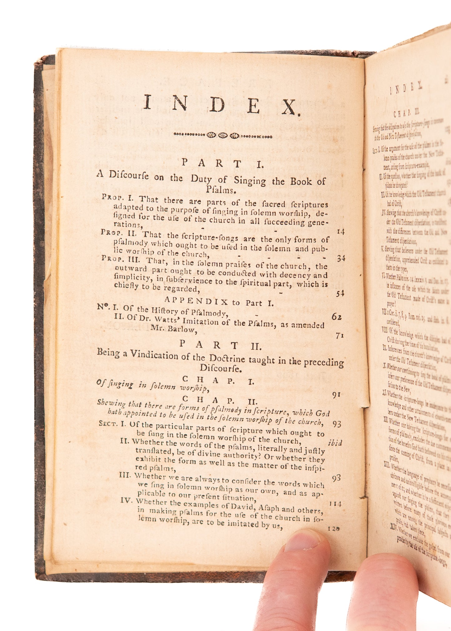 1800 JOHN ANDERSON. Vindiciae Cantus Dominici. First Work on Exclusive Psalmody Published in America.