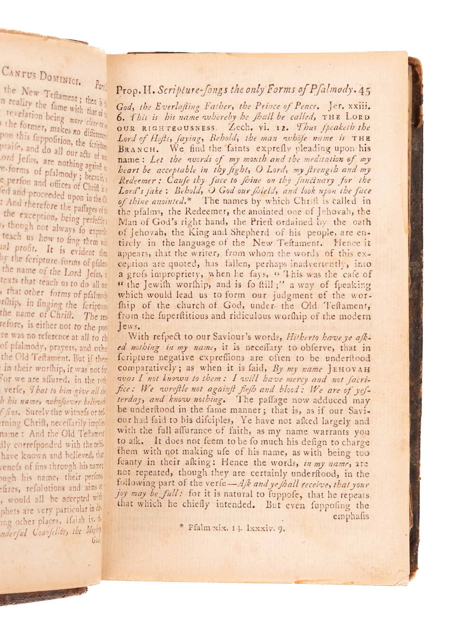 1800 JOHN ANDERSON. Vindiciae Cantus Dominici. First Work on Exclusive Psalmody Published in America.