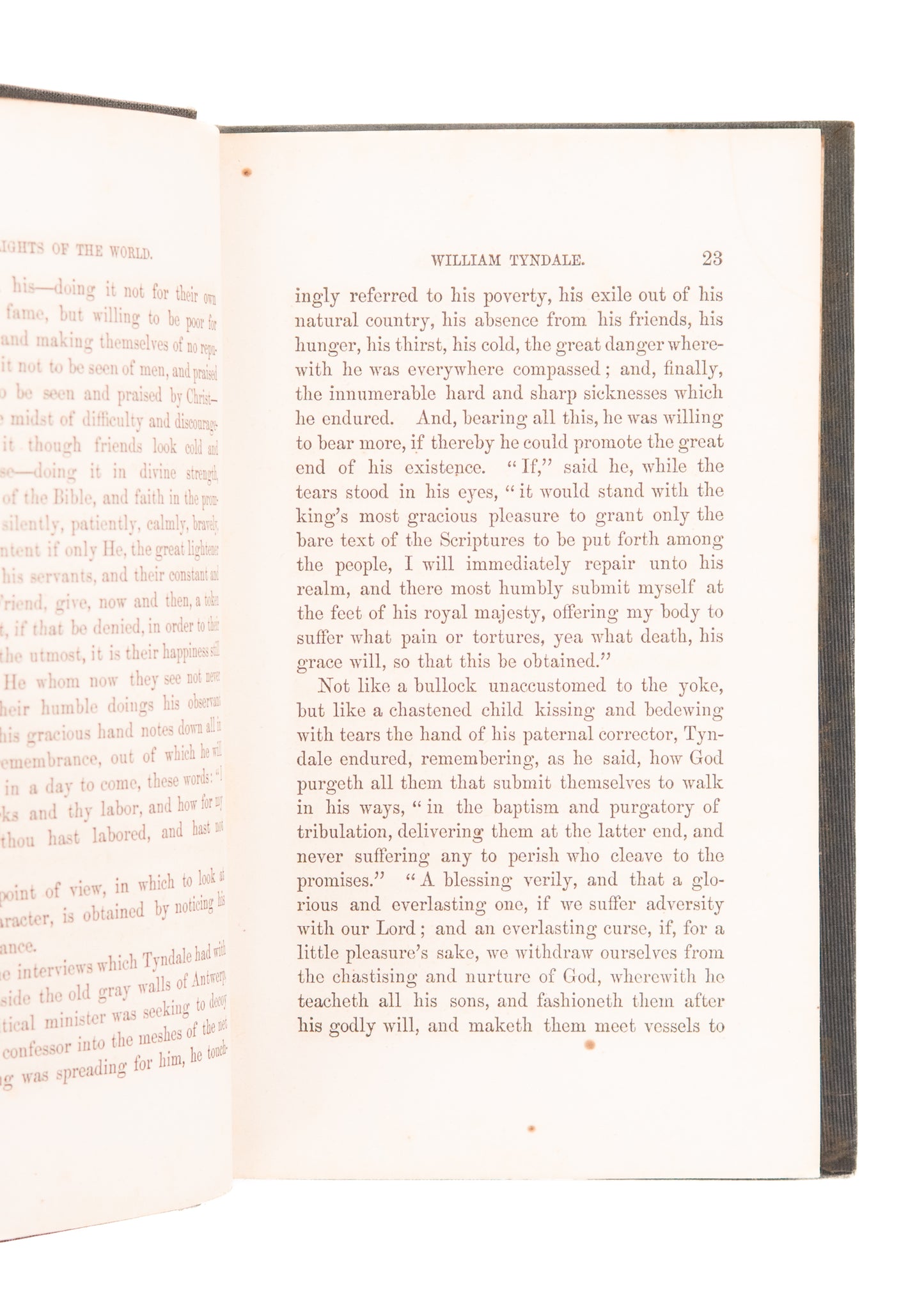 1853 JOHN STOUGHTON. Lights of the World. William Tyndale, John Newton, Whitefield, & Richard Baxter
