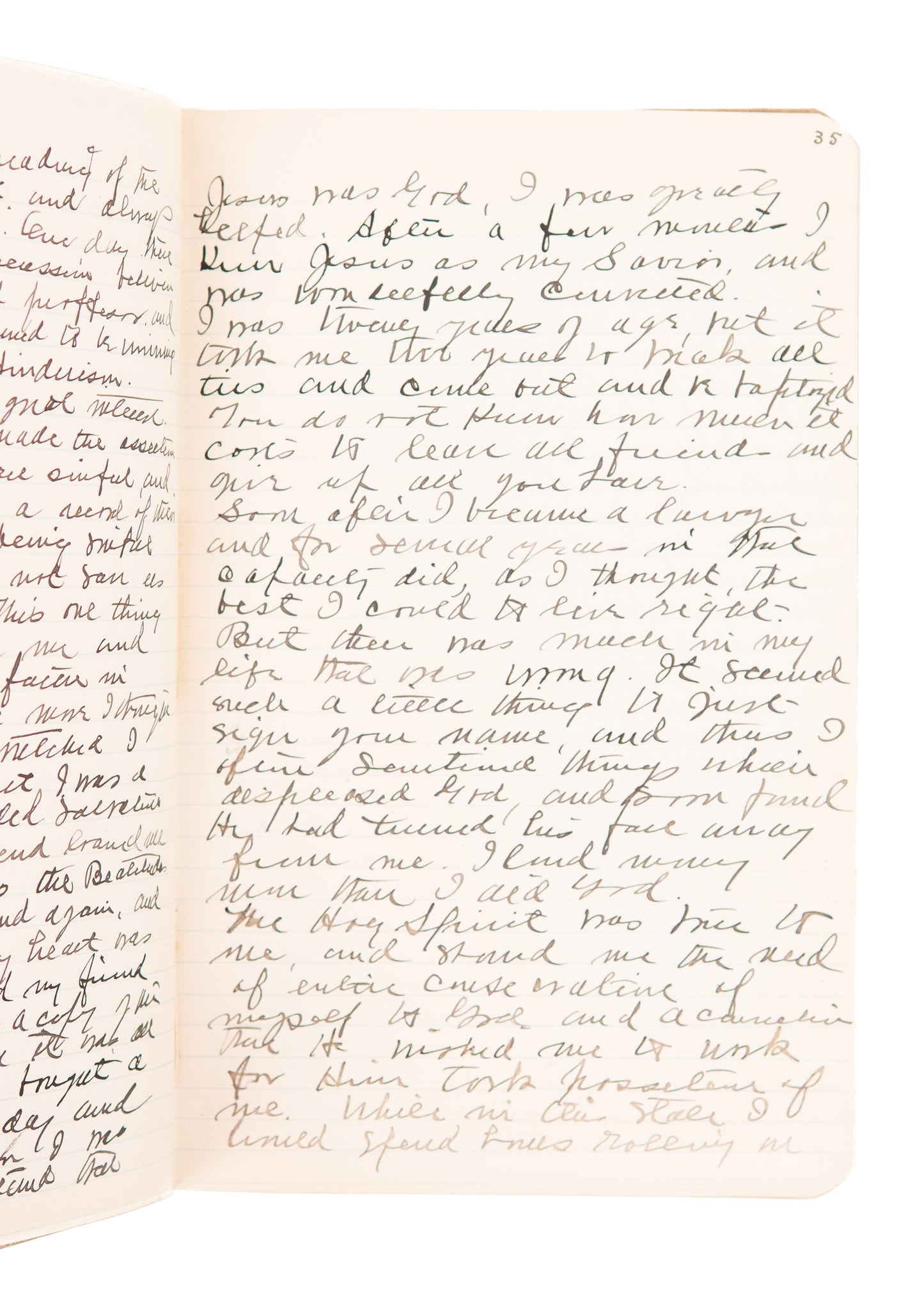 1890-1910 METHODIST HOLINESS. 76pp Manuscript of Sermons on the Pentecostal Gift of the Spirit