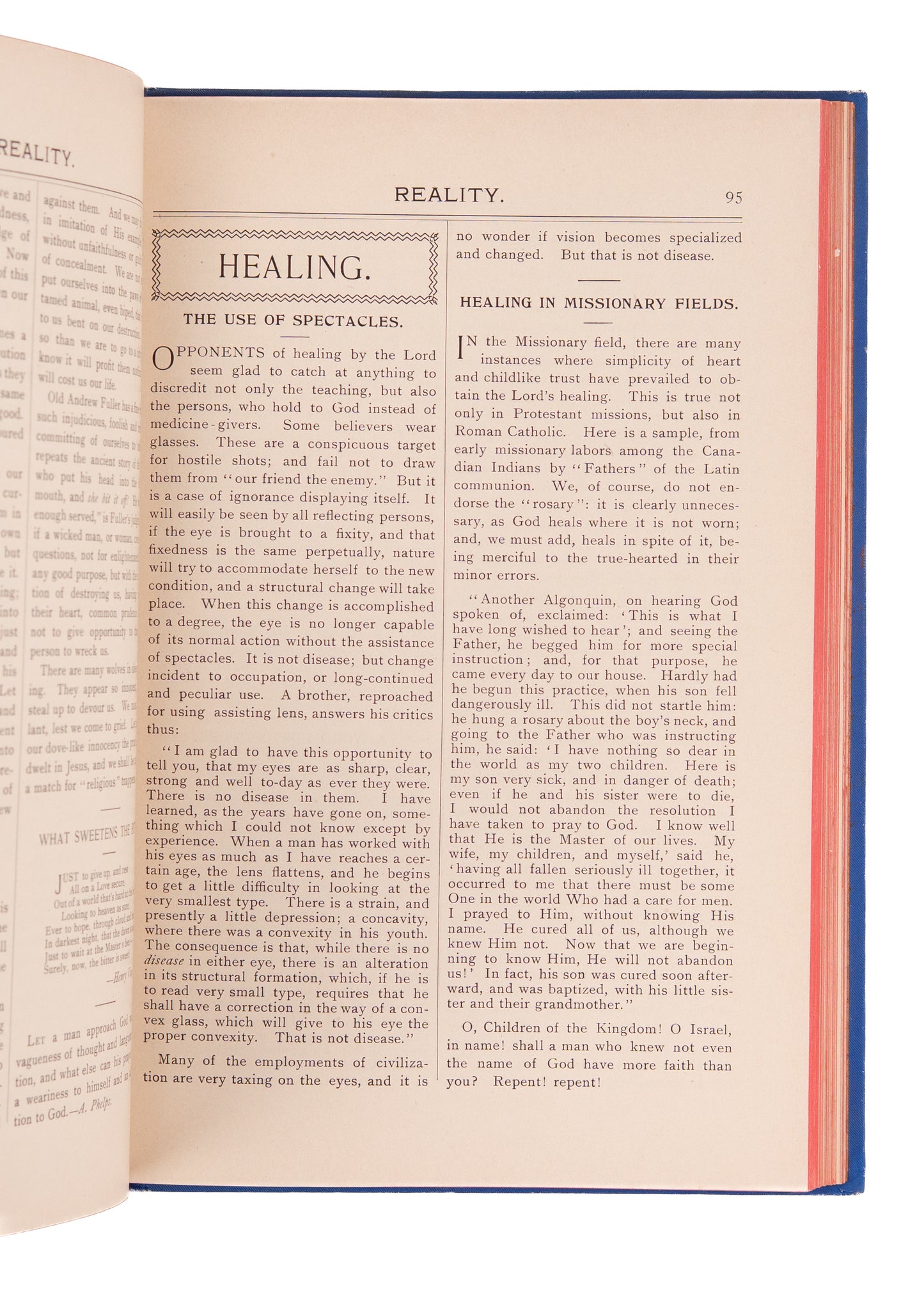 1899 AZUSA STREET CONTEXT. Reality Magazine - Acts of Holy Spirit in the World