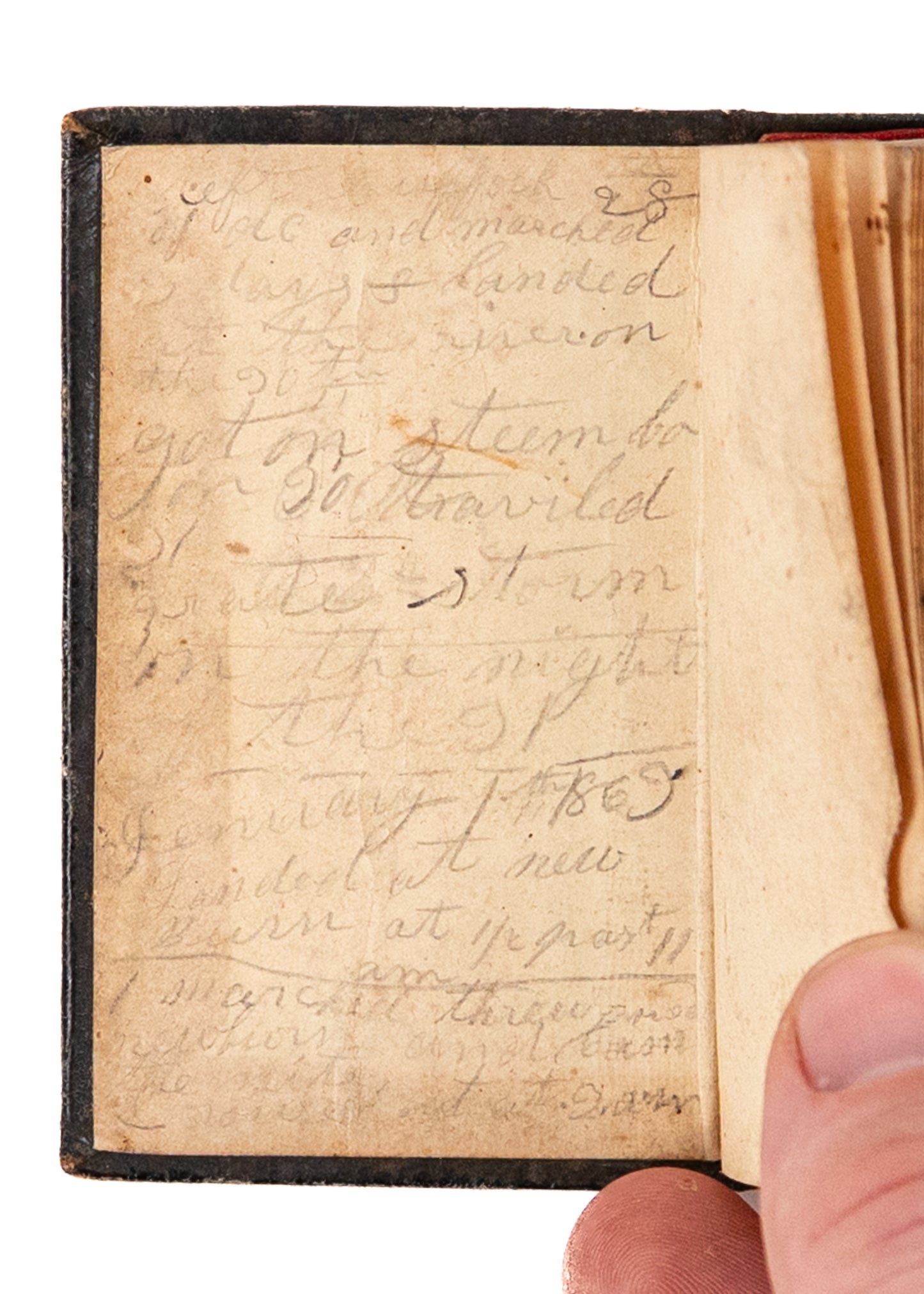 1856 CIVIL WAR. Rare War-Used Hymnal Owned by Brigadier General, David B. McKibbin. Superb.