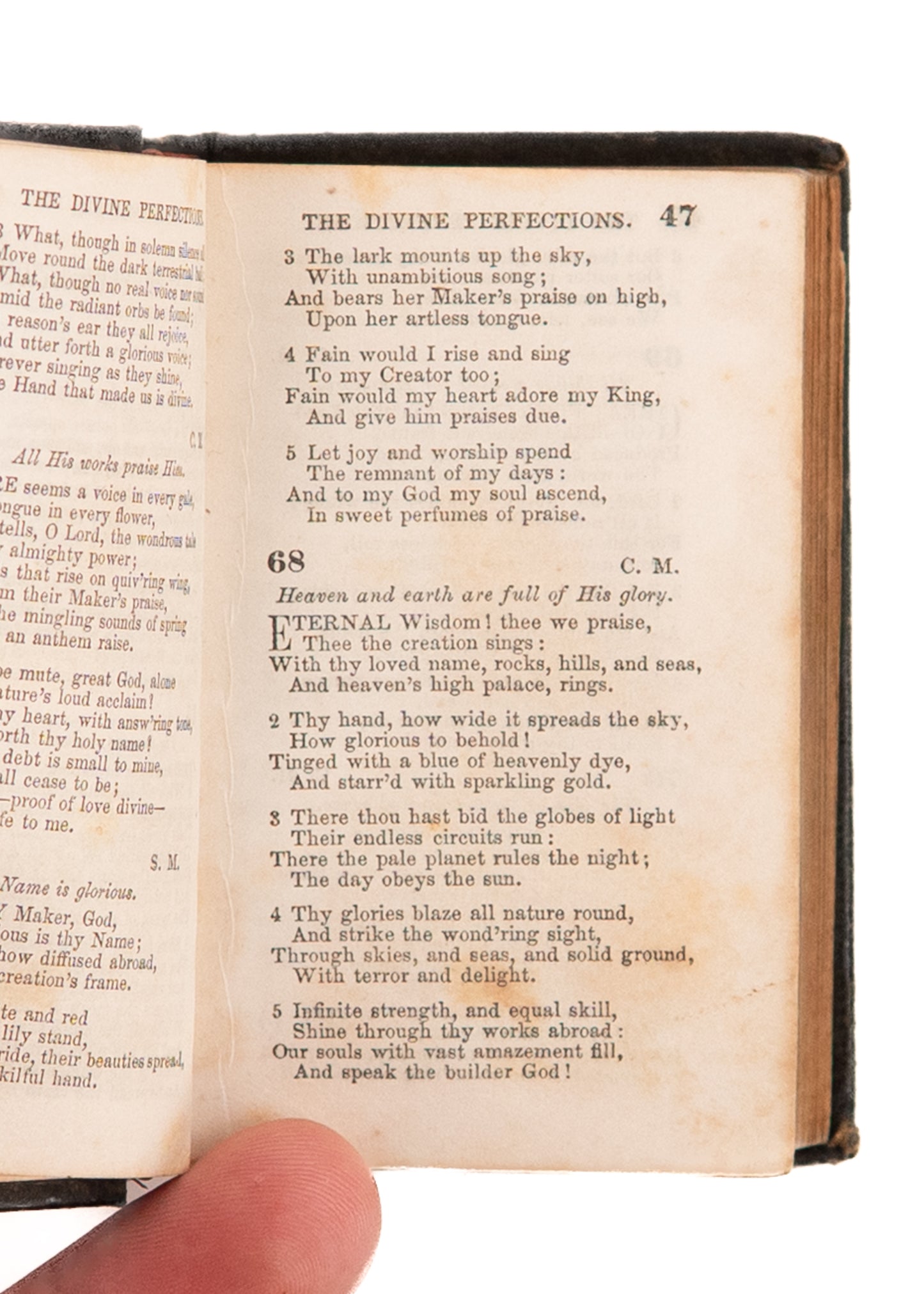 1856 CIVIL WAR. Rare War-Used Hymnal Owned by Brigadier General, David B. McKibbin. Superb.