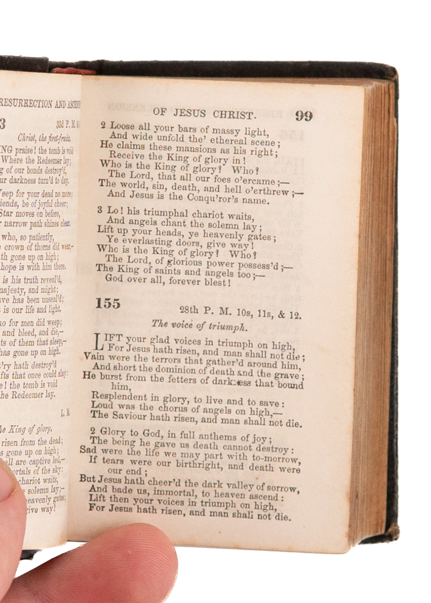 1856 CIVIL WAR. Rare War-Used Hymnal Owned by Brigadier General, David B. McKibbin. Superb.