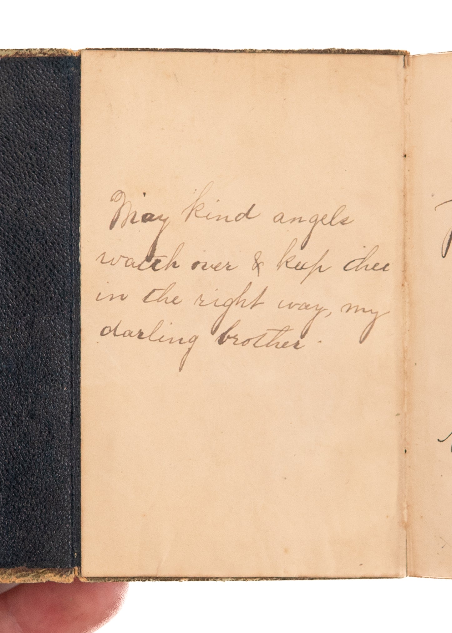 1863 CIVIL WAR BIBLE. Superb Presented by Worried Sister to Prisoner of War Brother.