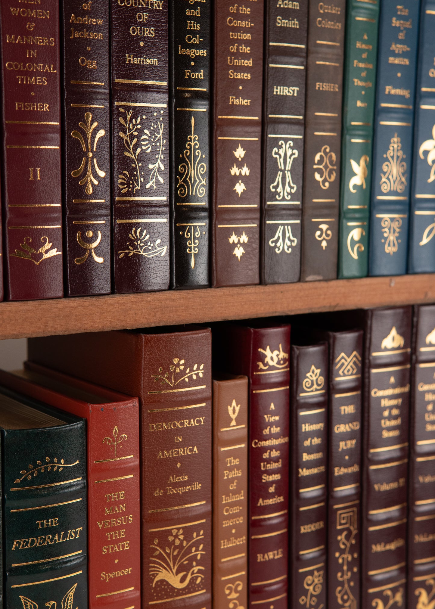 1775 LIBRARY OF AMERICAN FREEDOMS. 36 Volumes - George Washington, Revolution, de Tocqueville, Constitution, & .