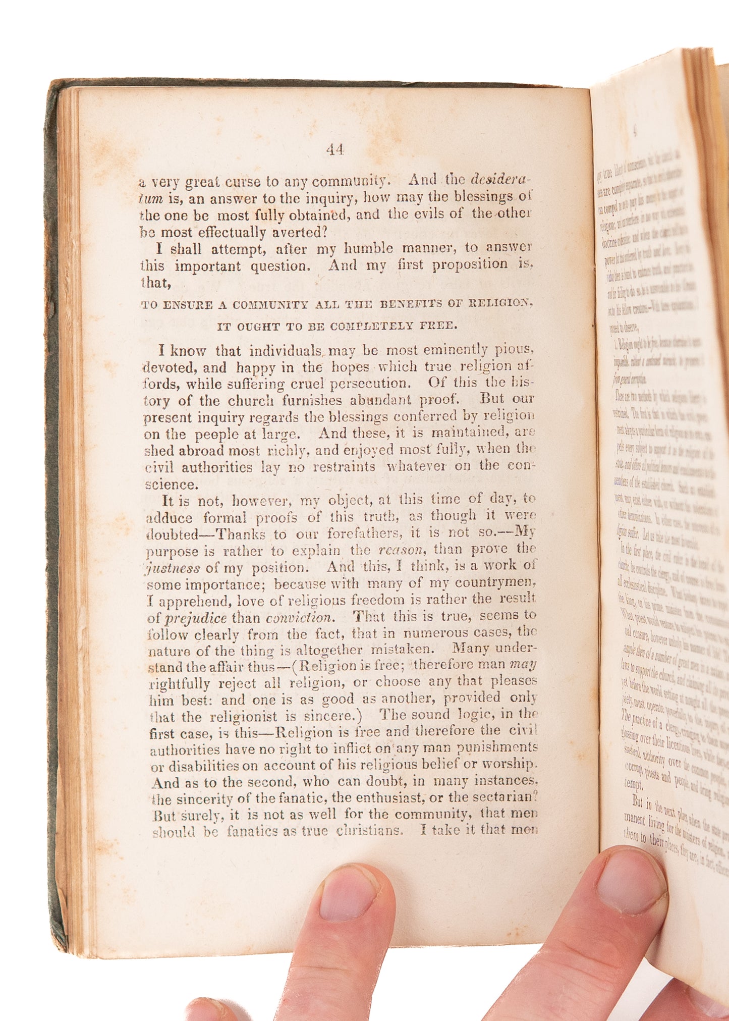 1832 PRESIDENT JAMES MADISON. Rare Presbyterian Divine Writes to President Madison on Religious Liberty.