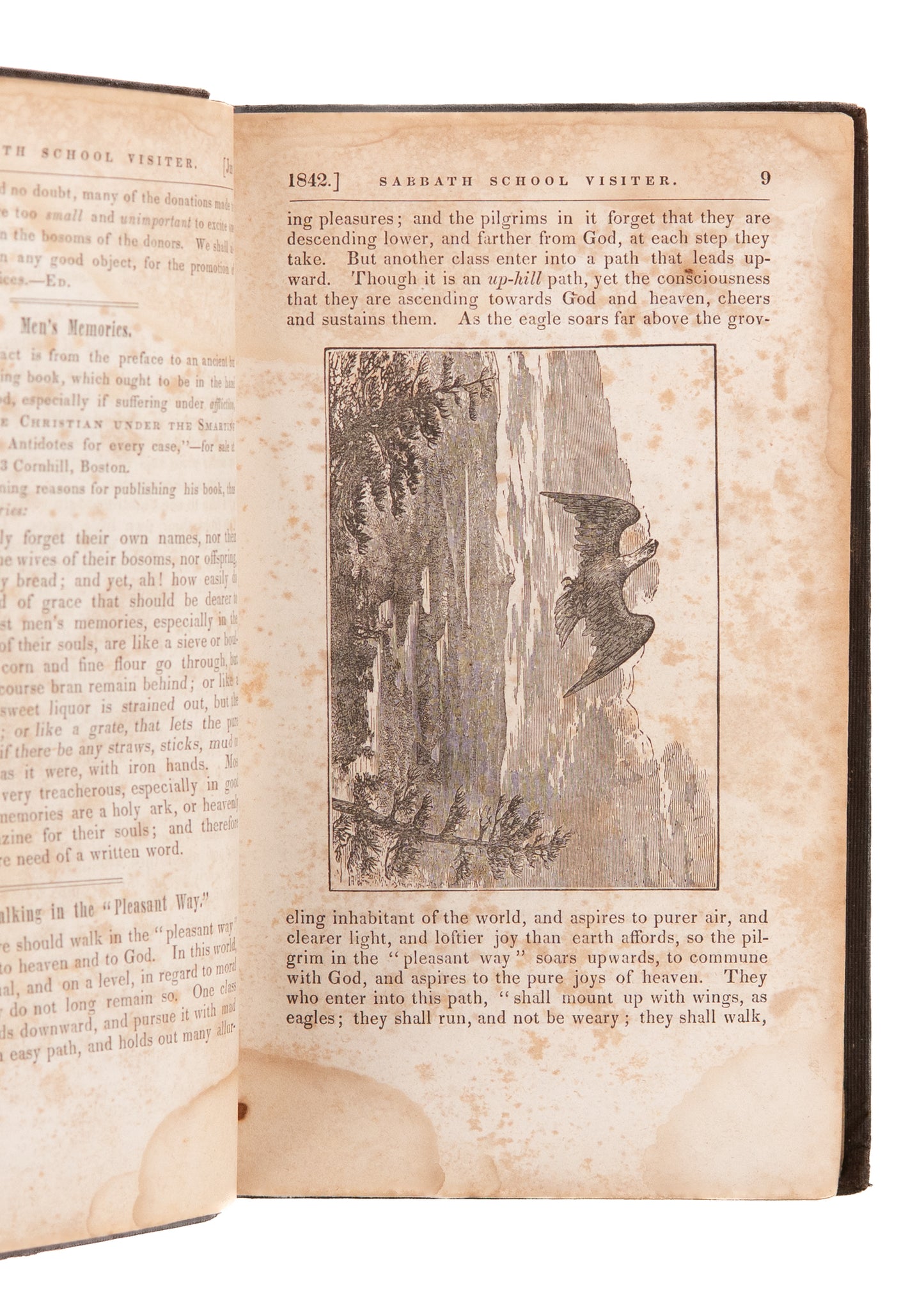 1842 ASA BULLARD. Sabbath School Visiter, by Emily Dickinson's Uncle. Hawaii, Revival, &c.