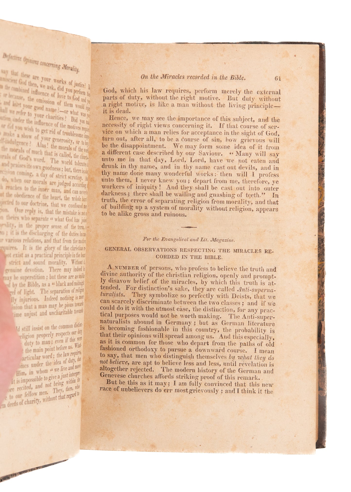 1823 VIRGINIA PRESBYTERIAN MAGAZINE. Jewish Conversions, Liberia Colonization, Hawaii, Asylums, &c.