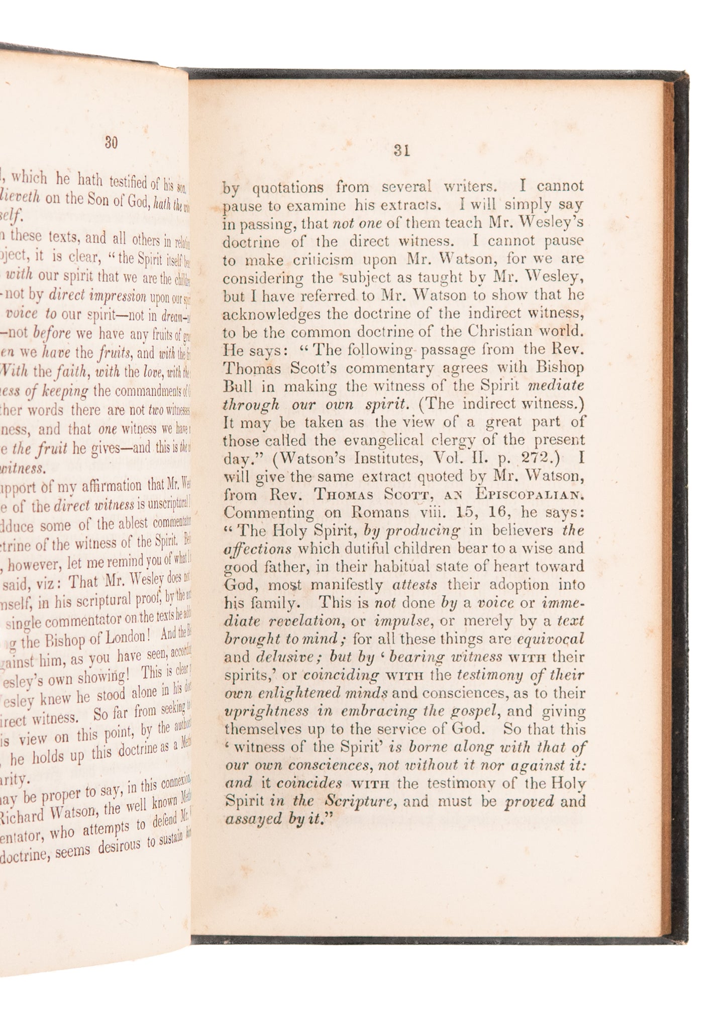 1846 ANTI-METHODIST. John Wesley's Direct Witness of the Spirit Refuted - Fanaticism Rejected.