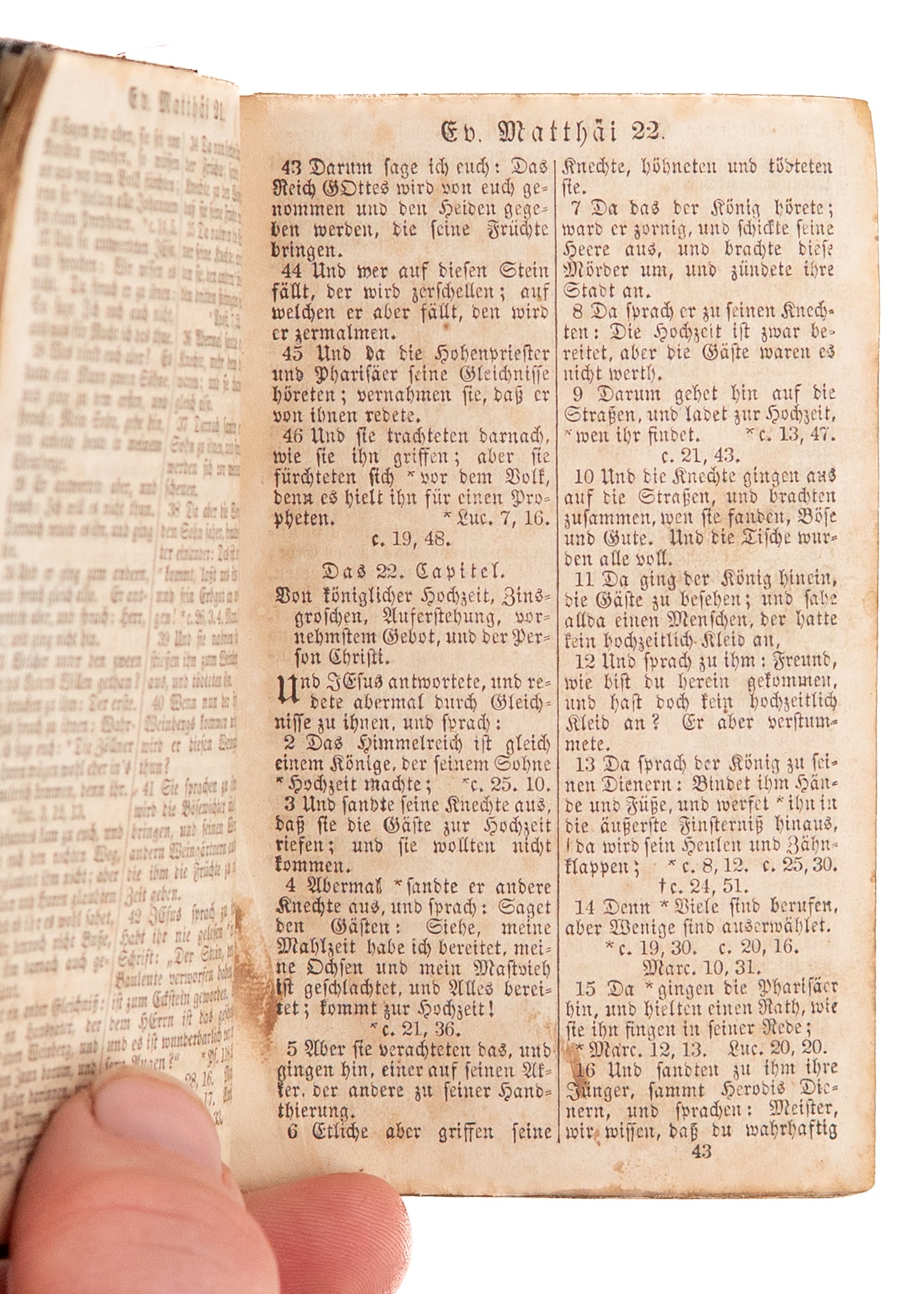 1862 CIVIL WAR. Rare German Issue American Civil War Bible w/ Charming Naive Soldier Drawing.