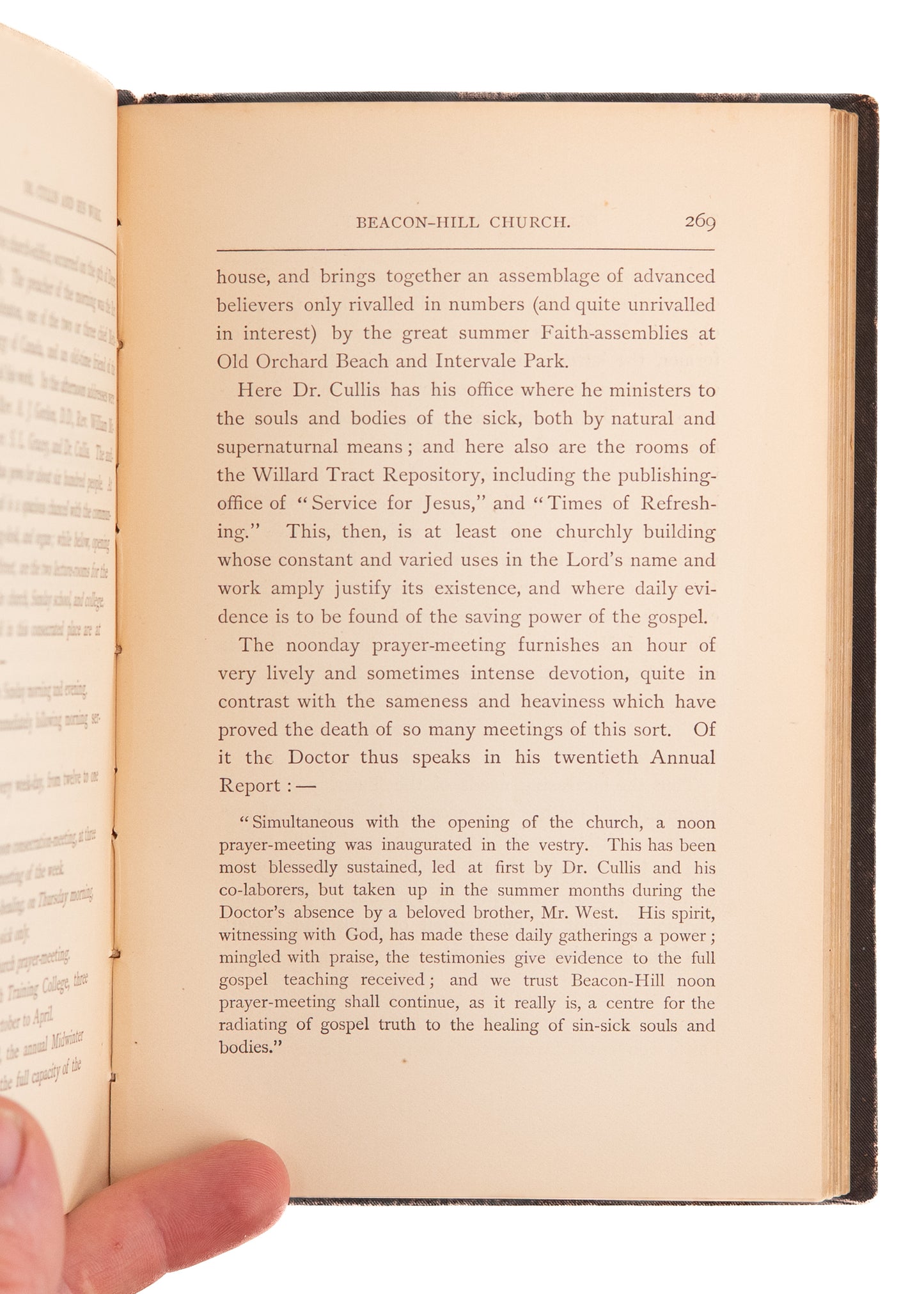 1885 CHARLES CULLIS. Twenty Years of Healing in Answer to Prayer. Rare Early Healing Evangelist.