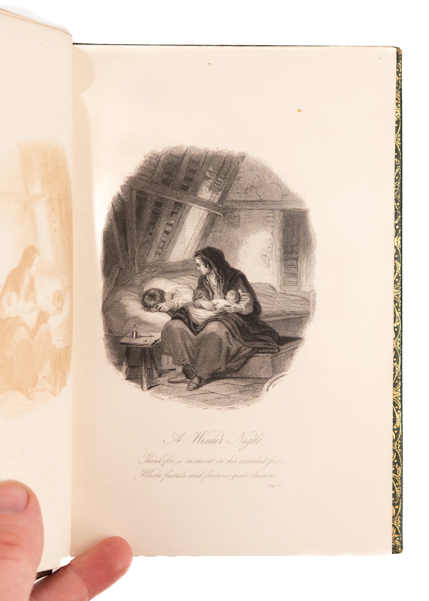 1858 ROBERT BURNS. The Poetical Works of Robert Burns - Critical, Finely Illustrated Edition.