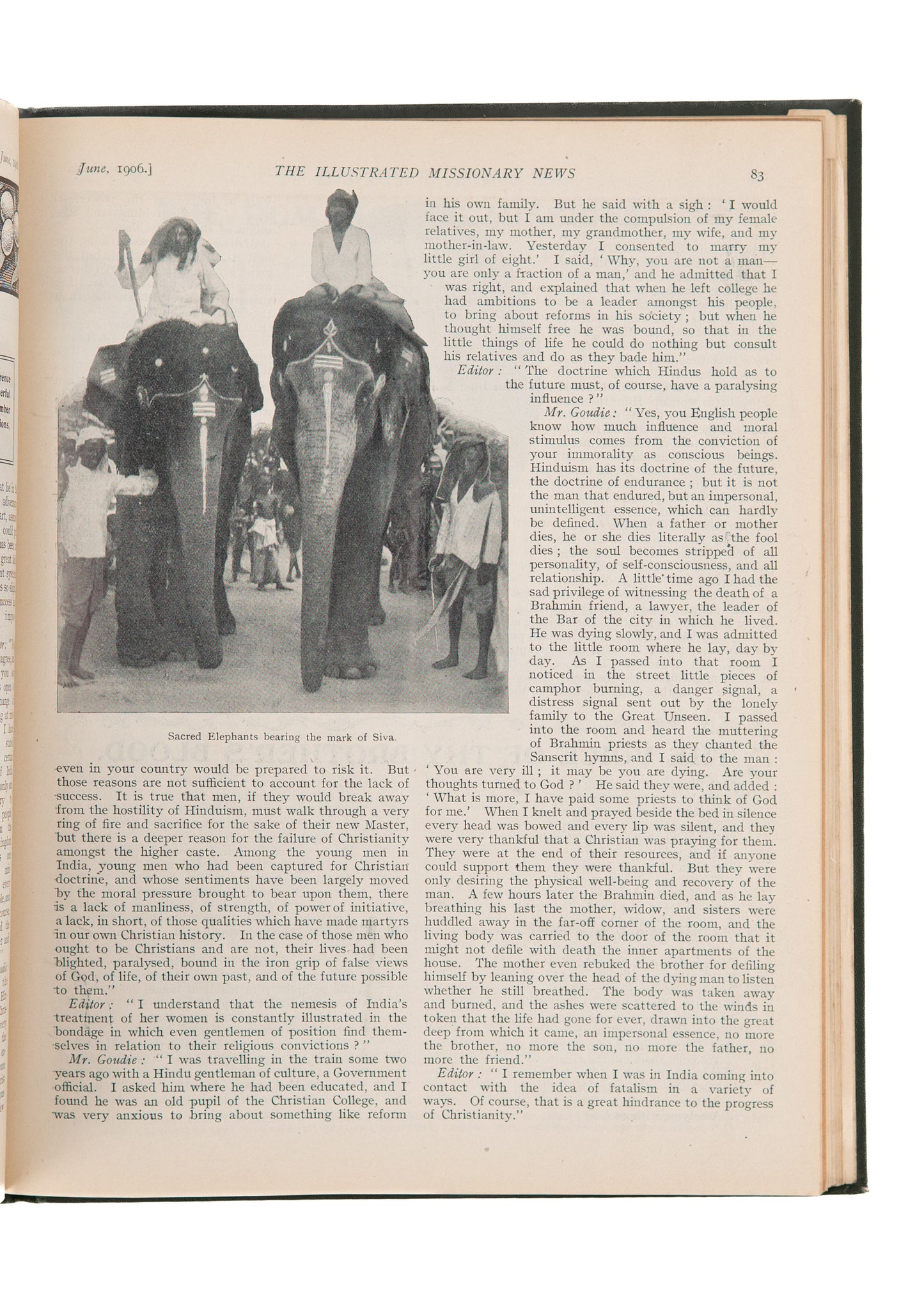 1906 AMY WILSON-CARMICHAEL &c. Illustrated Missionary News. Indian Revival, Chinese Martyrs, &c.