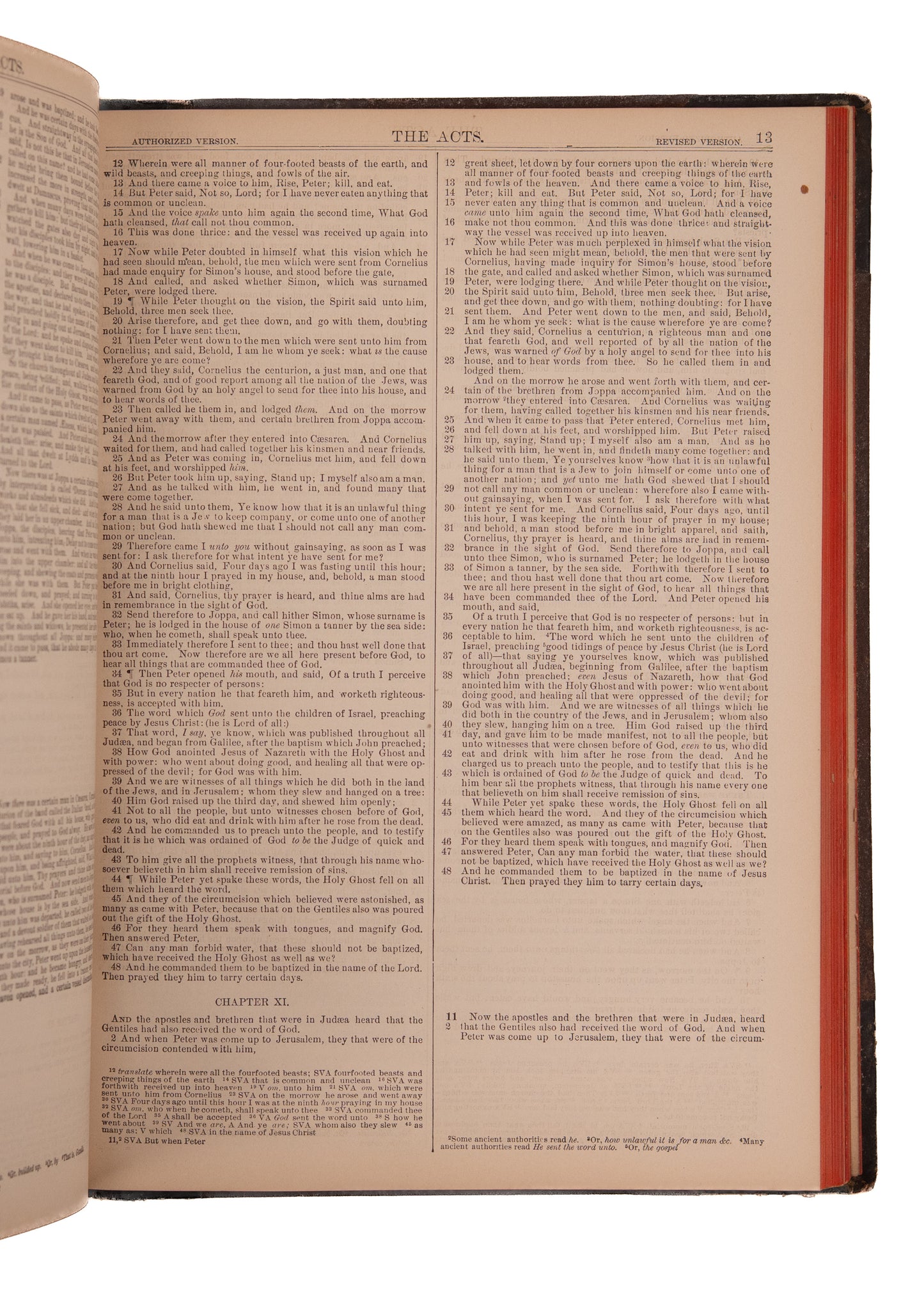 1881 KJV & RSV. Rare Seaside Library First Edition of King James and Revised Standard Parallel.