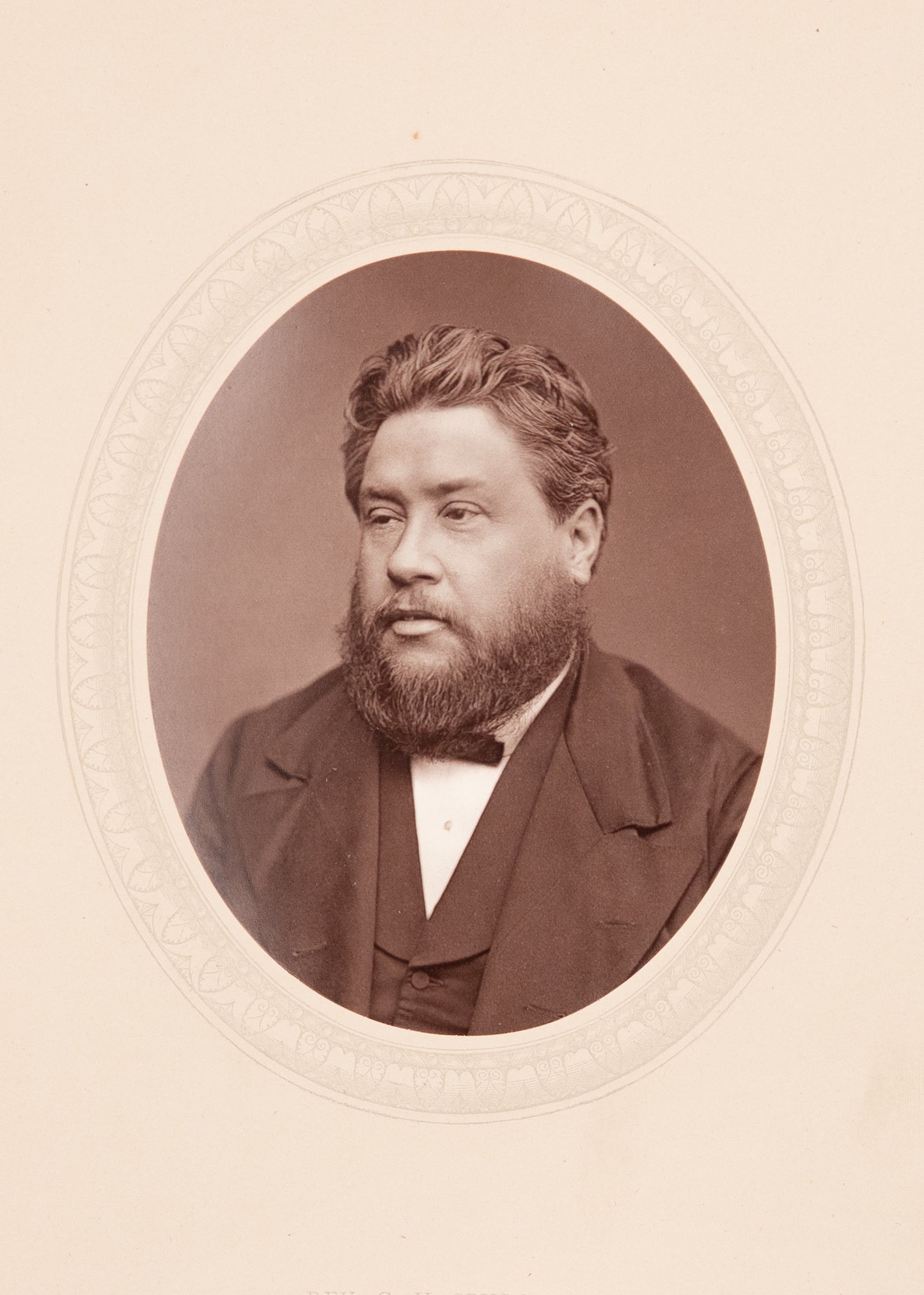 1880 C. H. SPURGEON. One of the Finest Photographs Ever Produced of the Prince of Preachers.