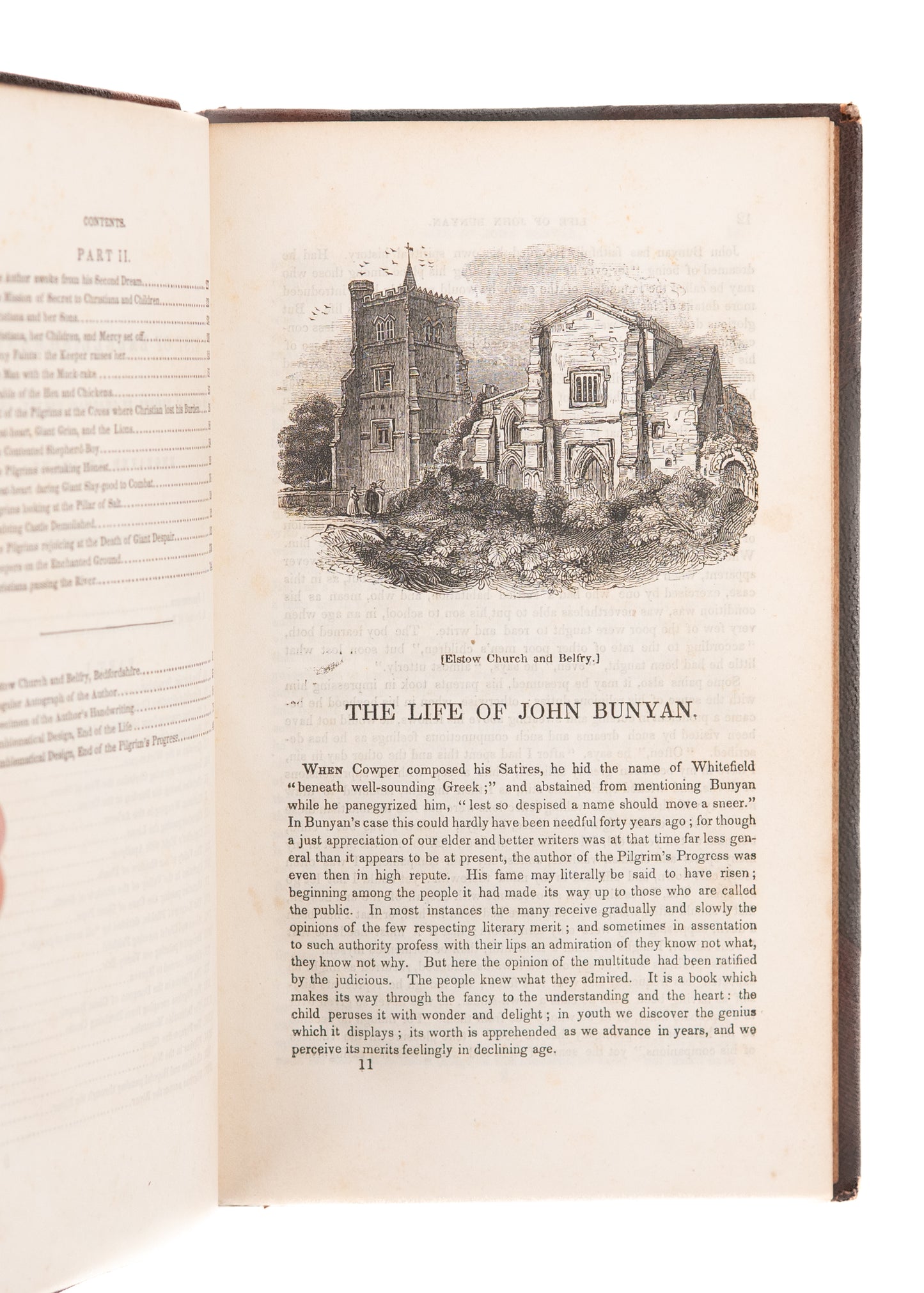 1837 JOHN BUNYAN. Superb Pilgrim's Progress with Fifty Illustrations & Fine Leather Binding.