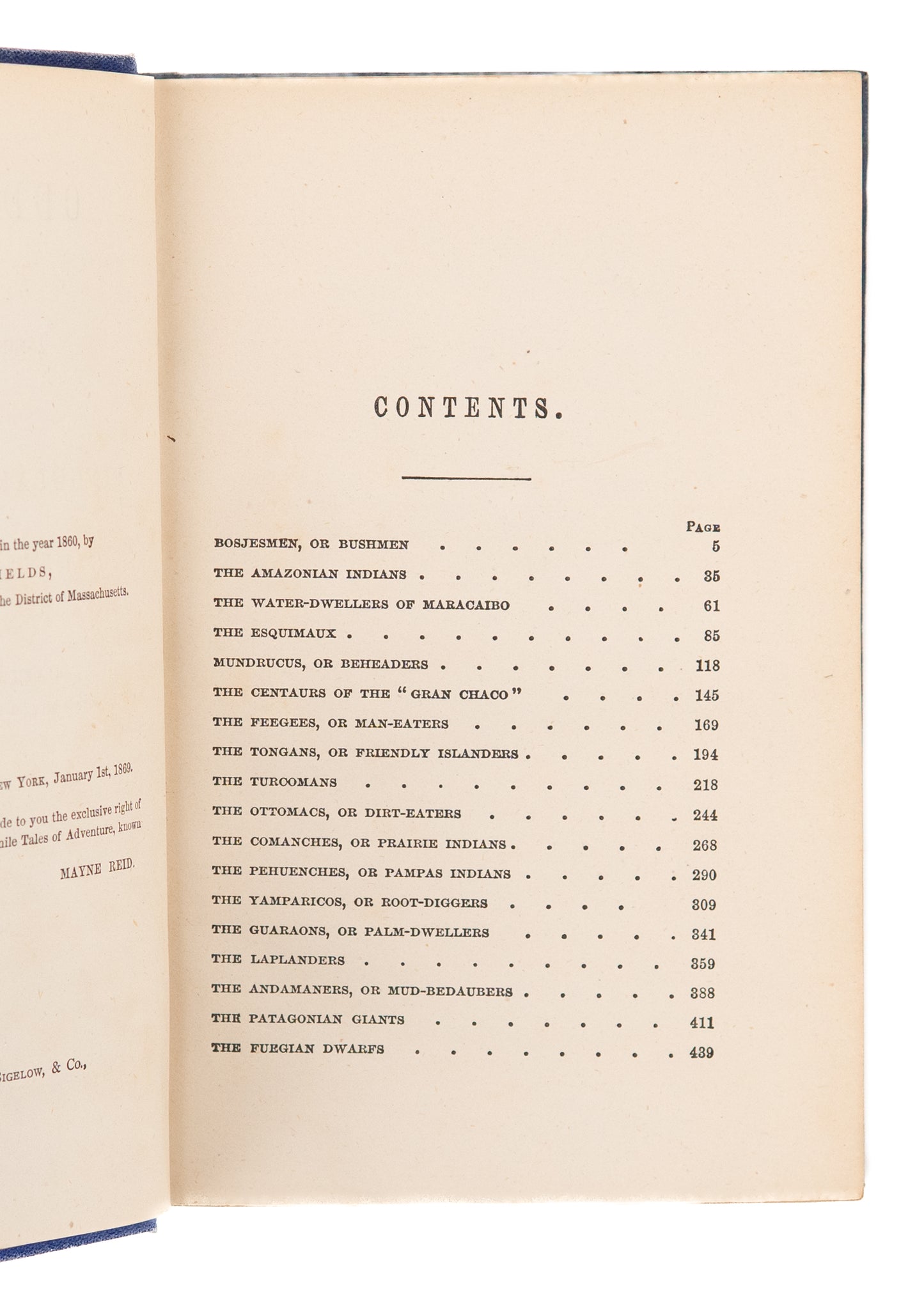 1871 UNUSUAL HUMAN RACES. Cannibals, Dwarfs, Centaurs, Mud-Bedaubers, Beheaders, etc.,