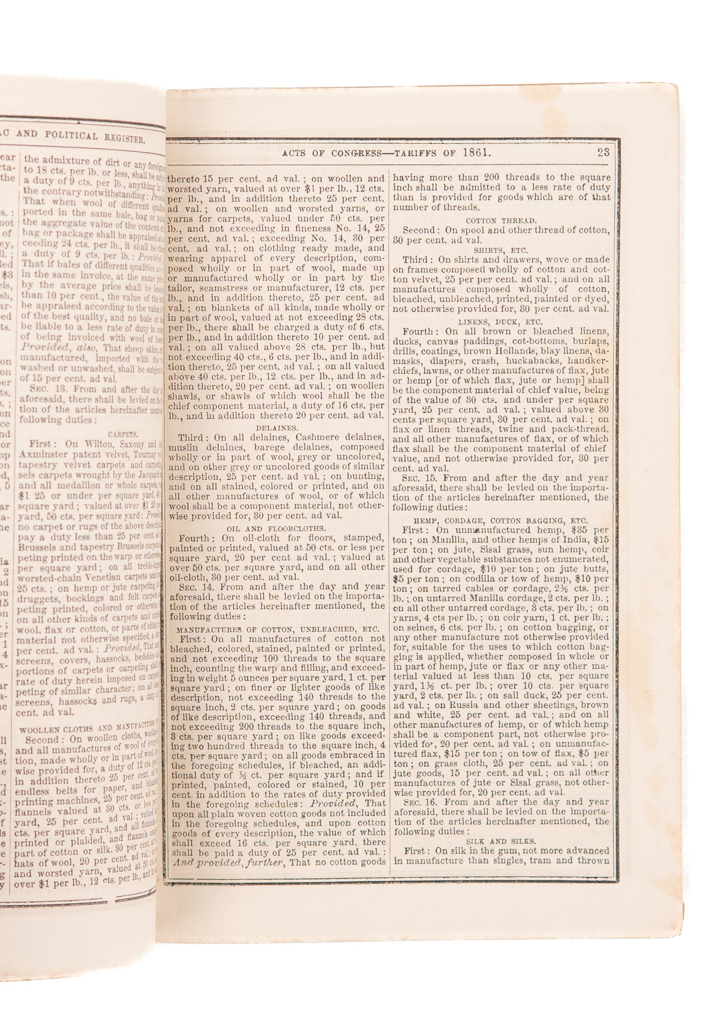1862 SLAVERY & CIVIL WAR. The Anti-Slavery Tribune Almanac with Excellent Content.