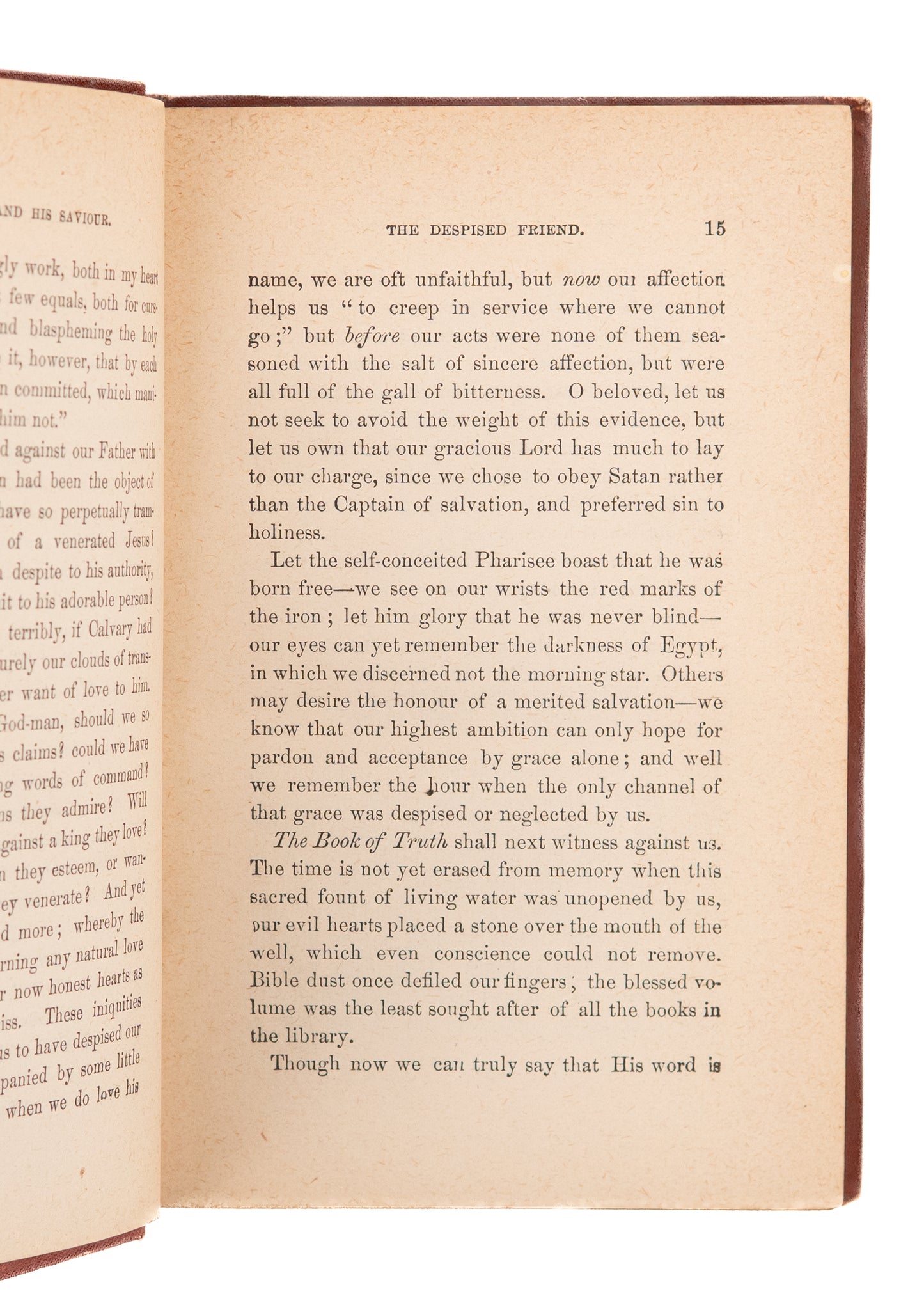 1885 C. H. SPURGEON. The Saint and His Saviour. Early American Edition in Victorian Binding.