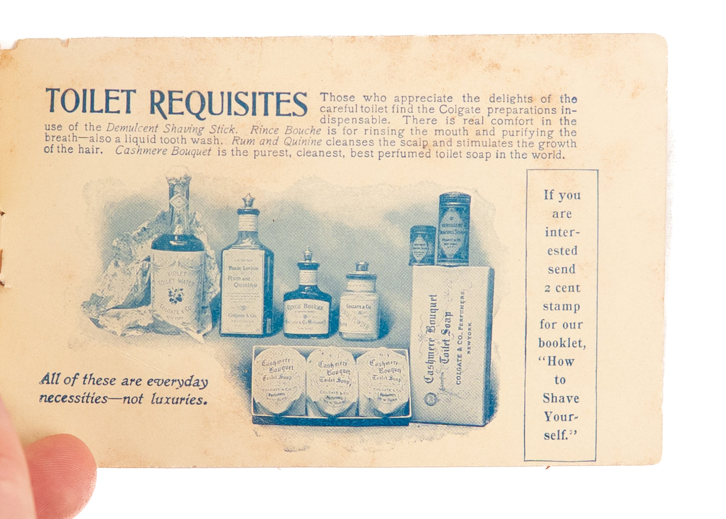 c.1897 COLGATE & CO. The ABC of the Teeth and Tooth Care. Charming Early Dental Pamphlet.