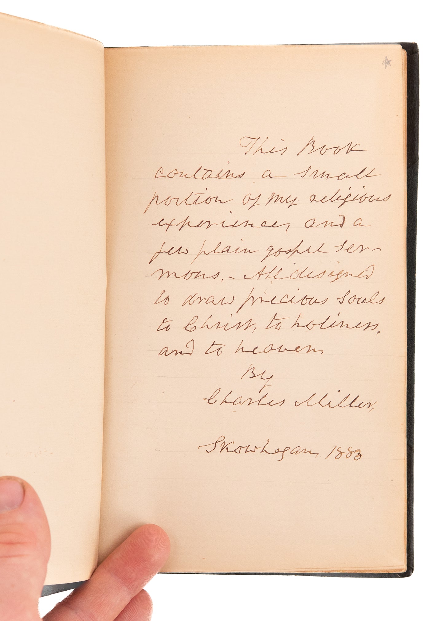 1794 BAPTIST. 263pp MSs Unpublished Memoir & Sermons of Scottish & Maine Baptist Immigrant.