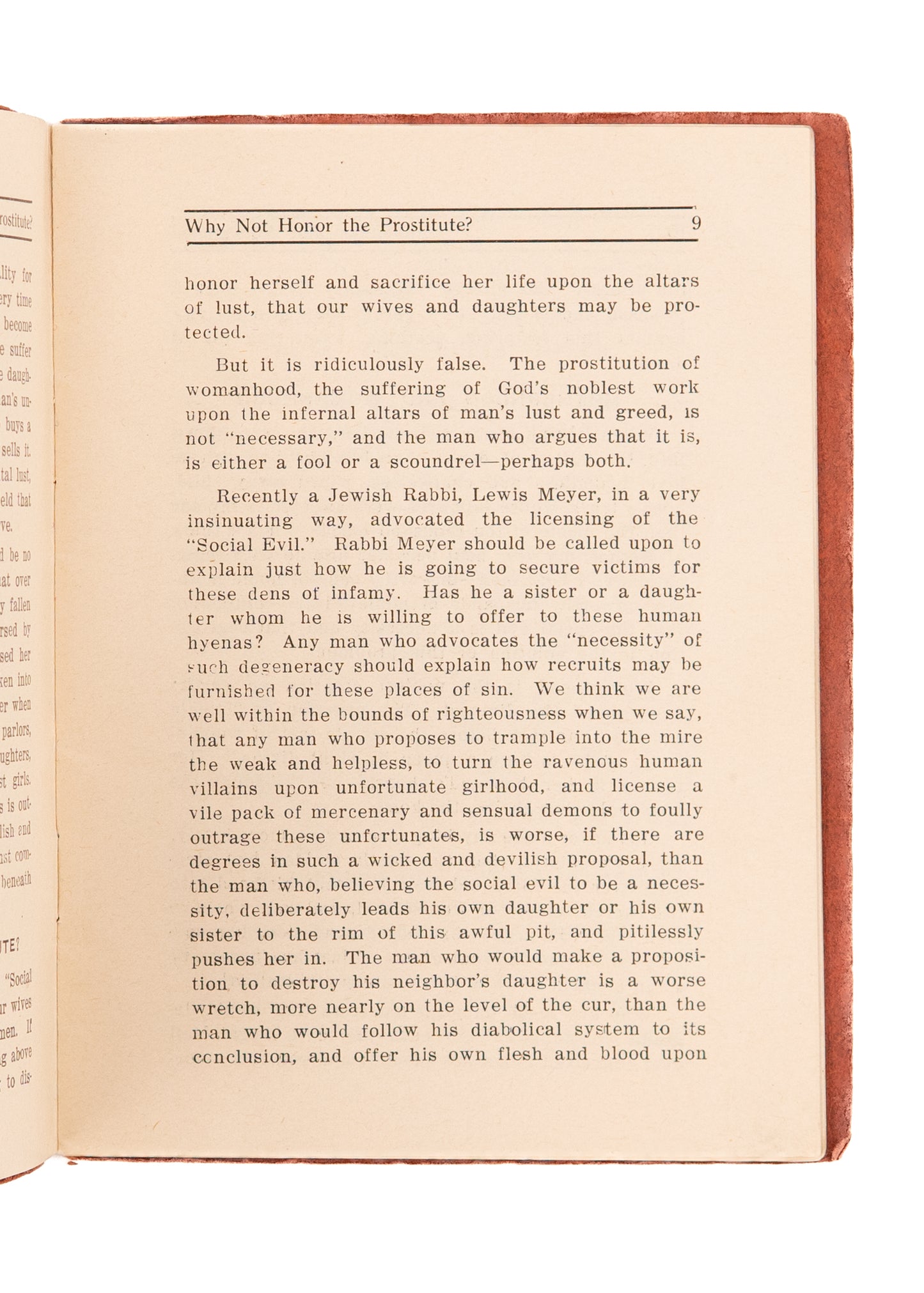 1913 SEX-TRAFFICKING & PROSTITUTION. The White Slave Business and the Social Evil.