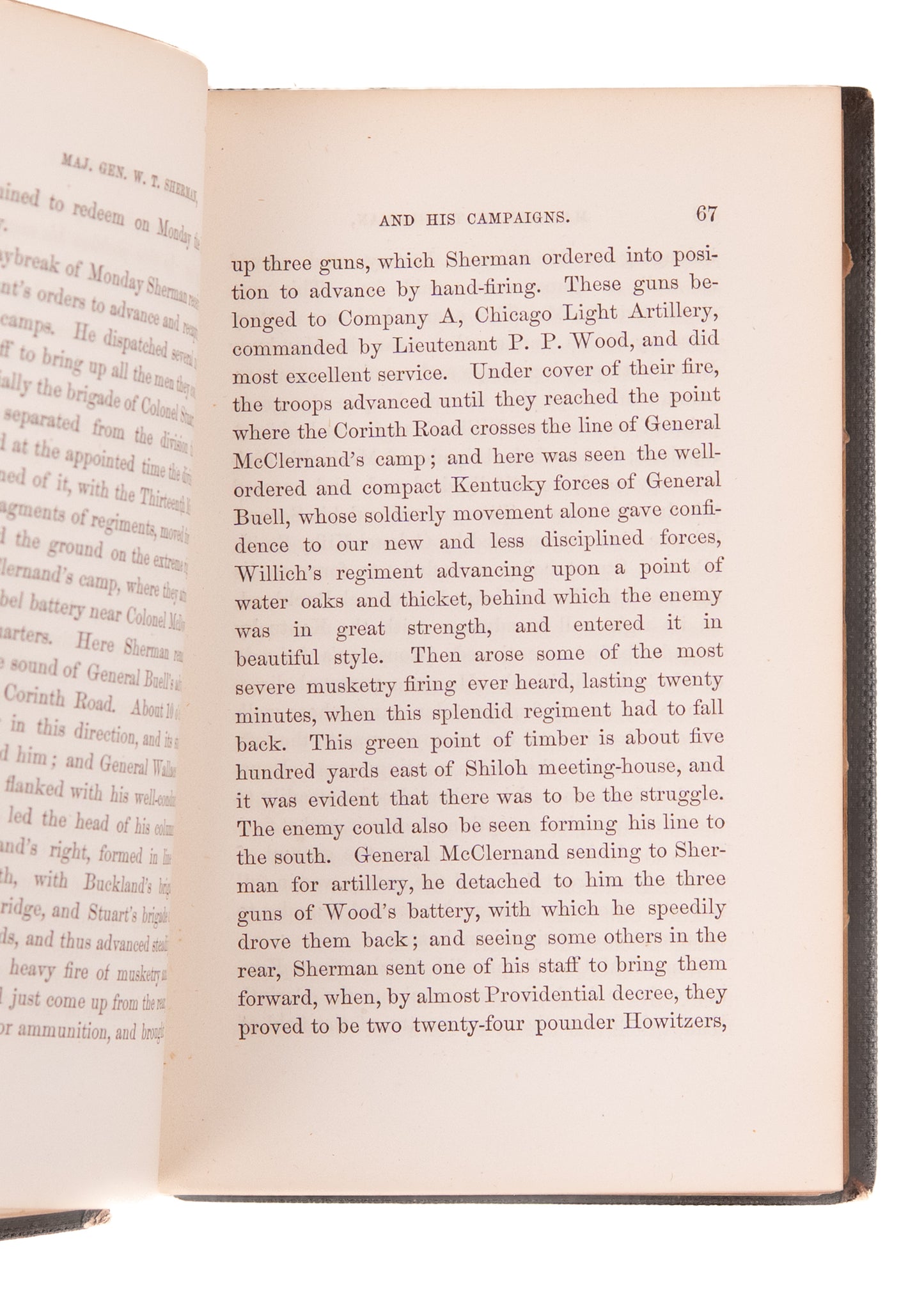 1865 WILLIAM TECUMSEH SHERMAN. HIs Personal Copy of Earliest Full Biography after Civil War.