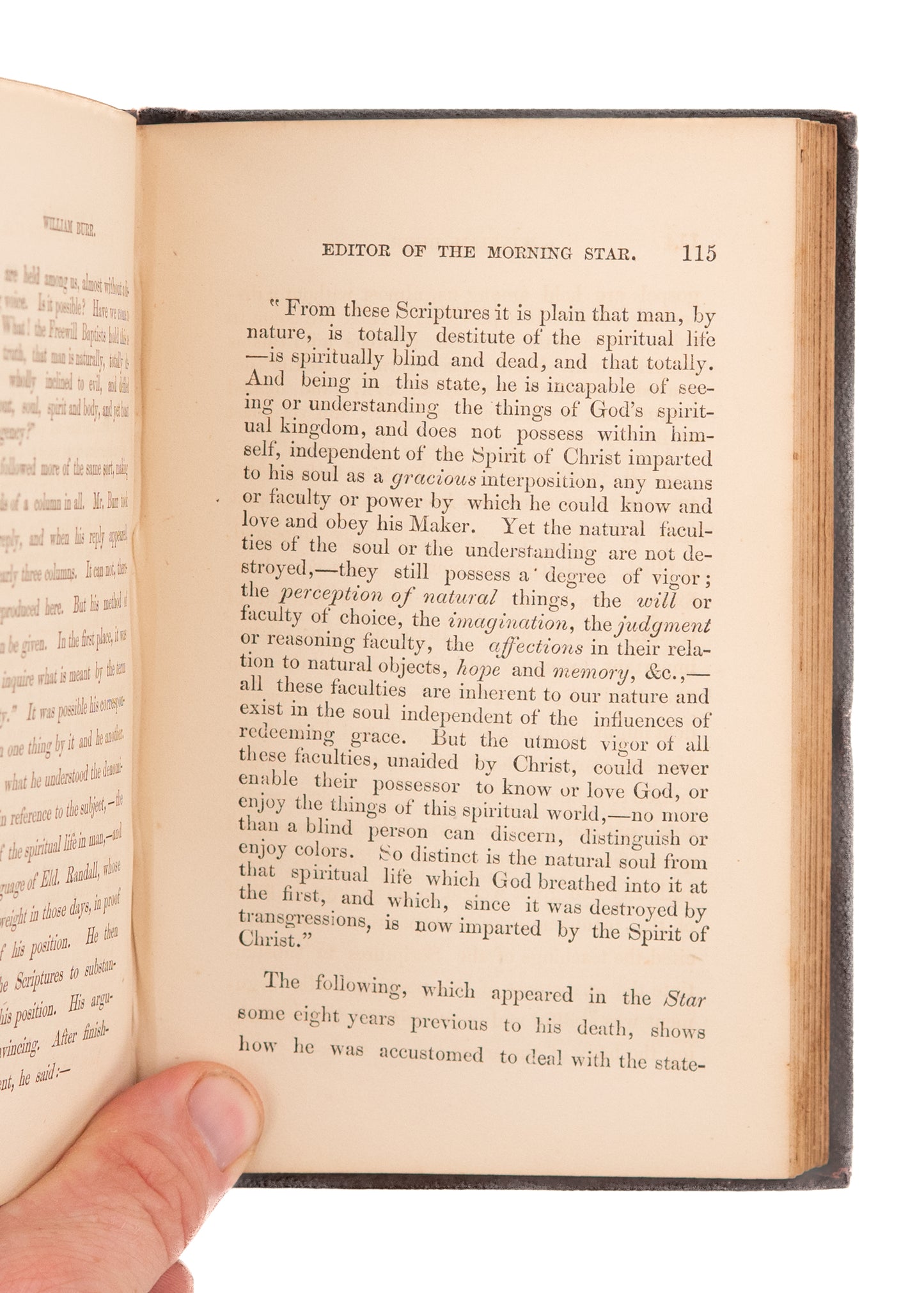 1871 FREEWILL BAPTIST. The Life of Freewill Baptist & Abolitionist Pioneer, William Burr.