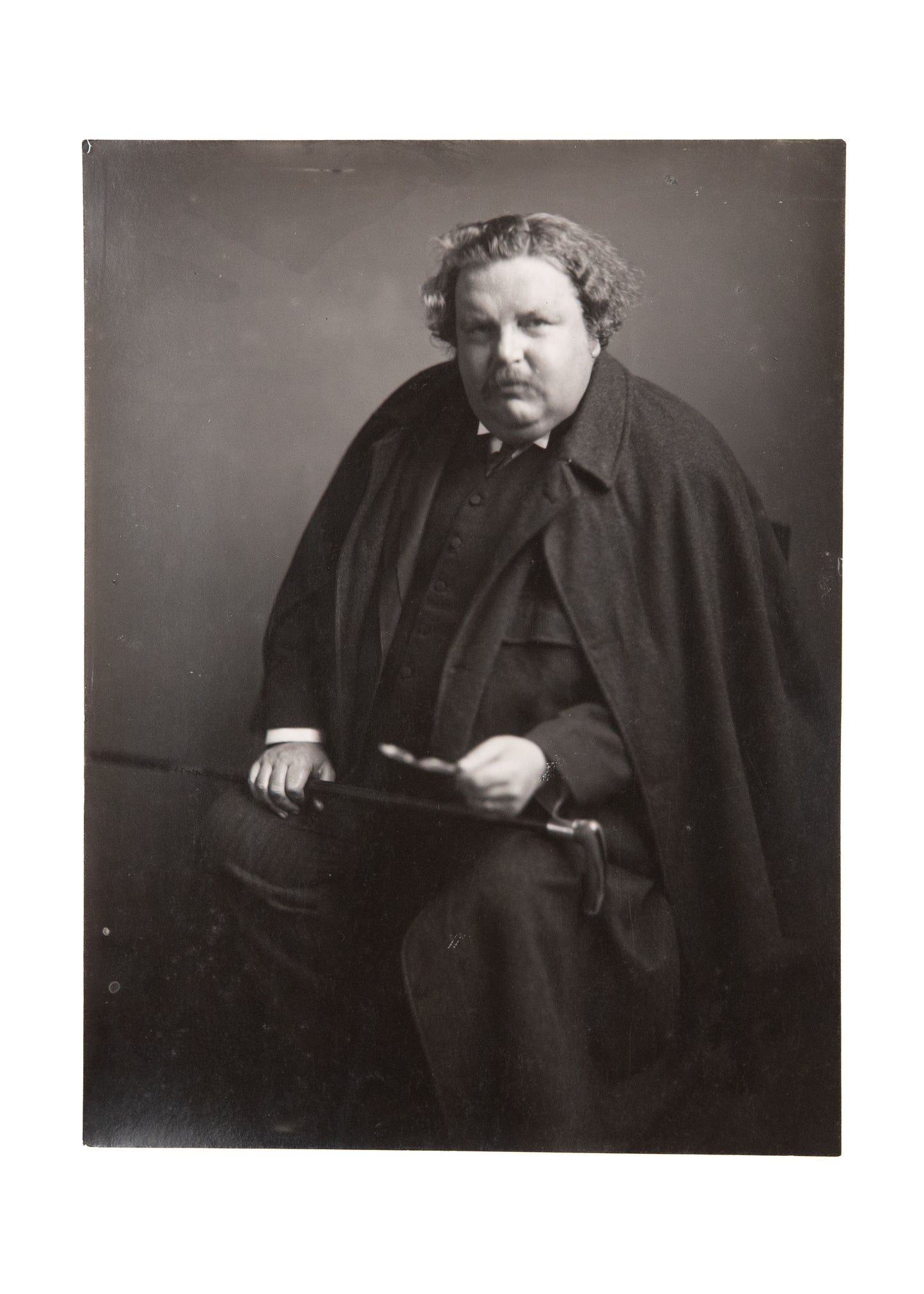 c.1900 G. K. CHESTERTON. Superb Silver Gelatin Photograph by James Craig Annan