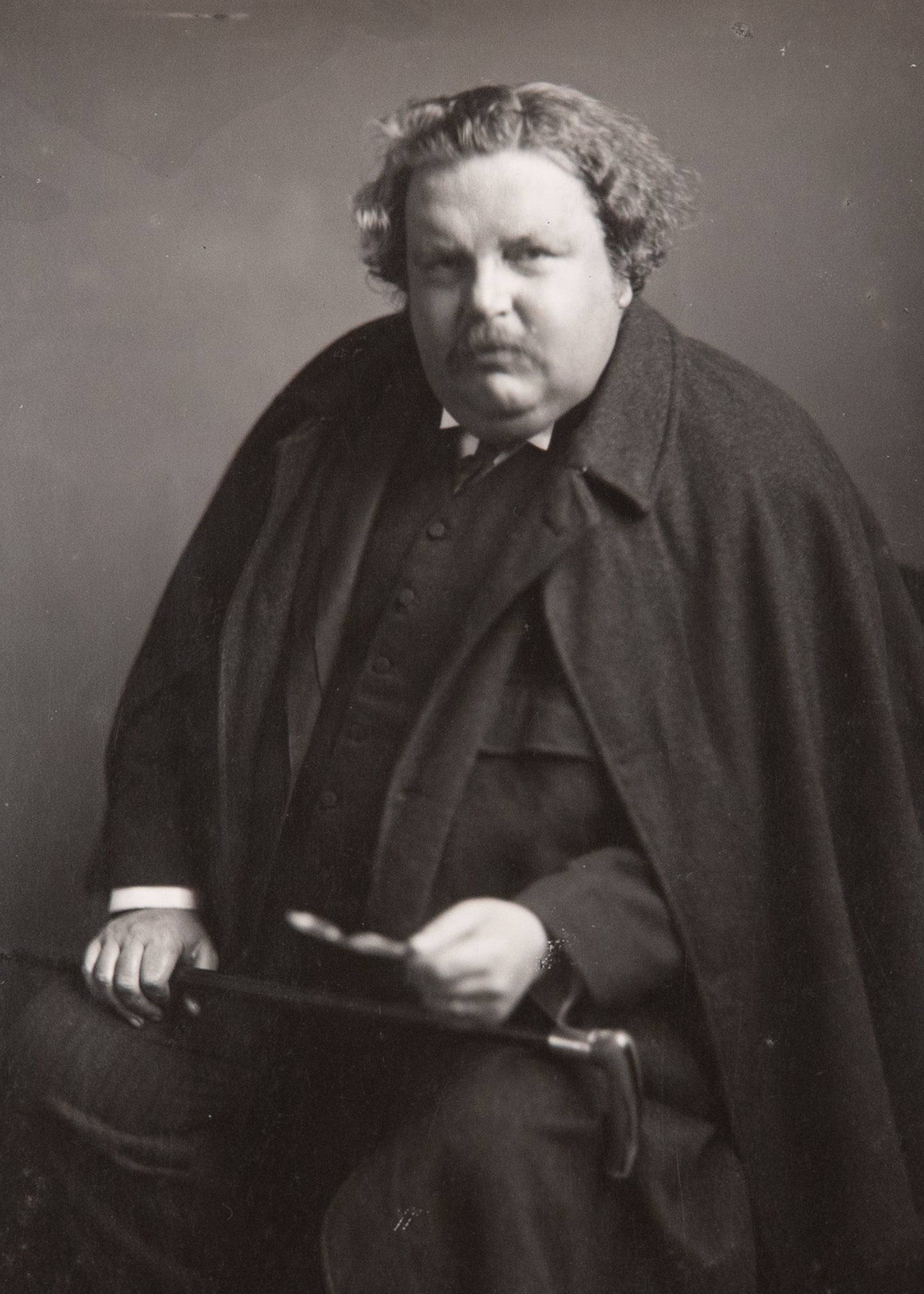c.1900 G. K. CHESTERTON. Superb Silver Gelatin Photograph by James Craig Annan