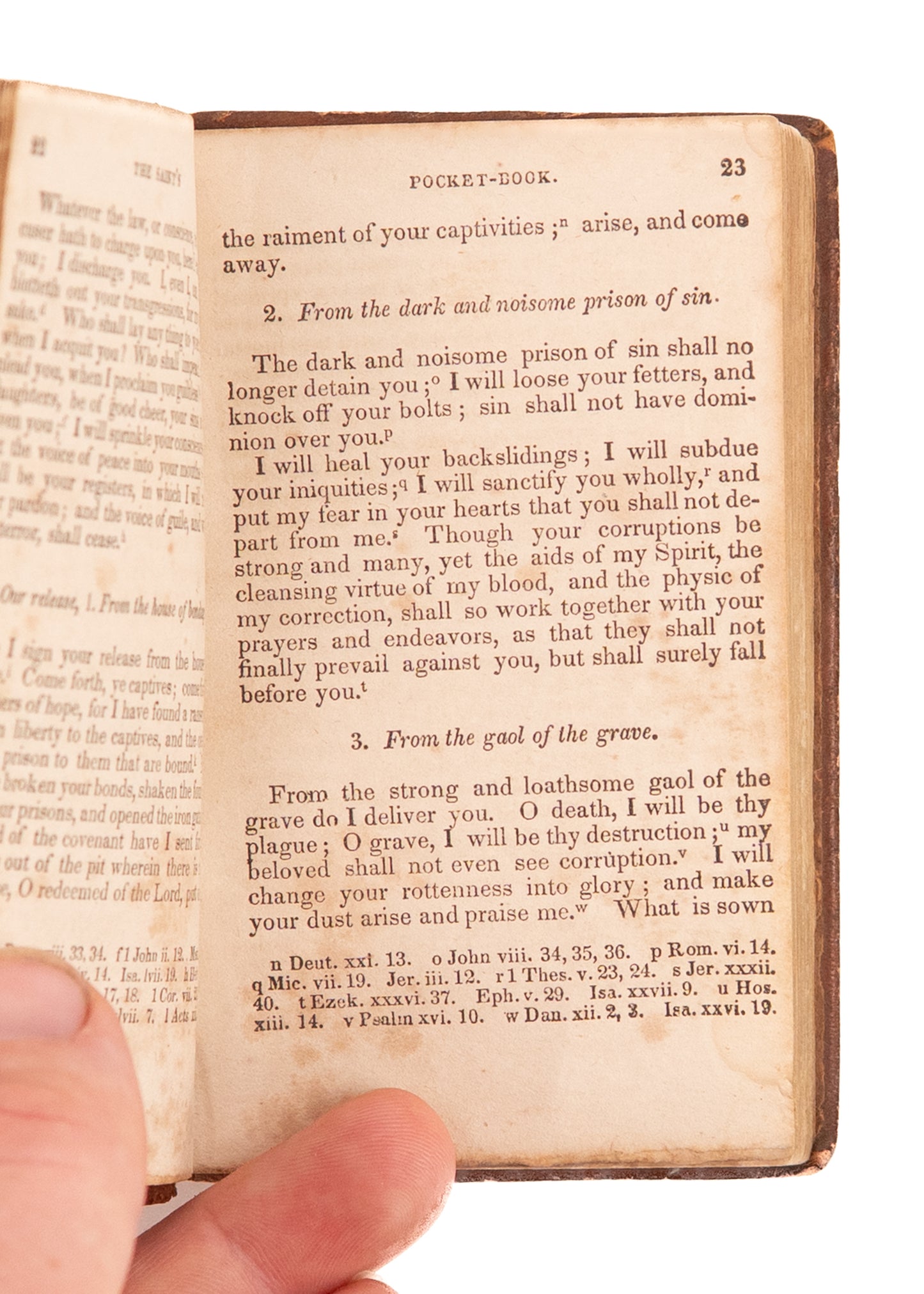 1833 JOSEPH ALLIENE. The Saint's Pocket Book. First American Edition of Interesting Puritan Work.