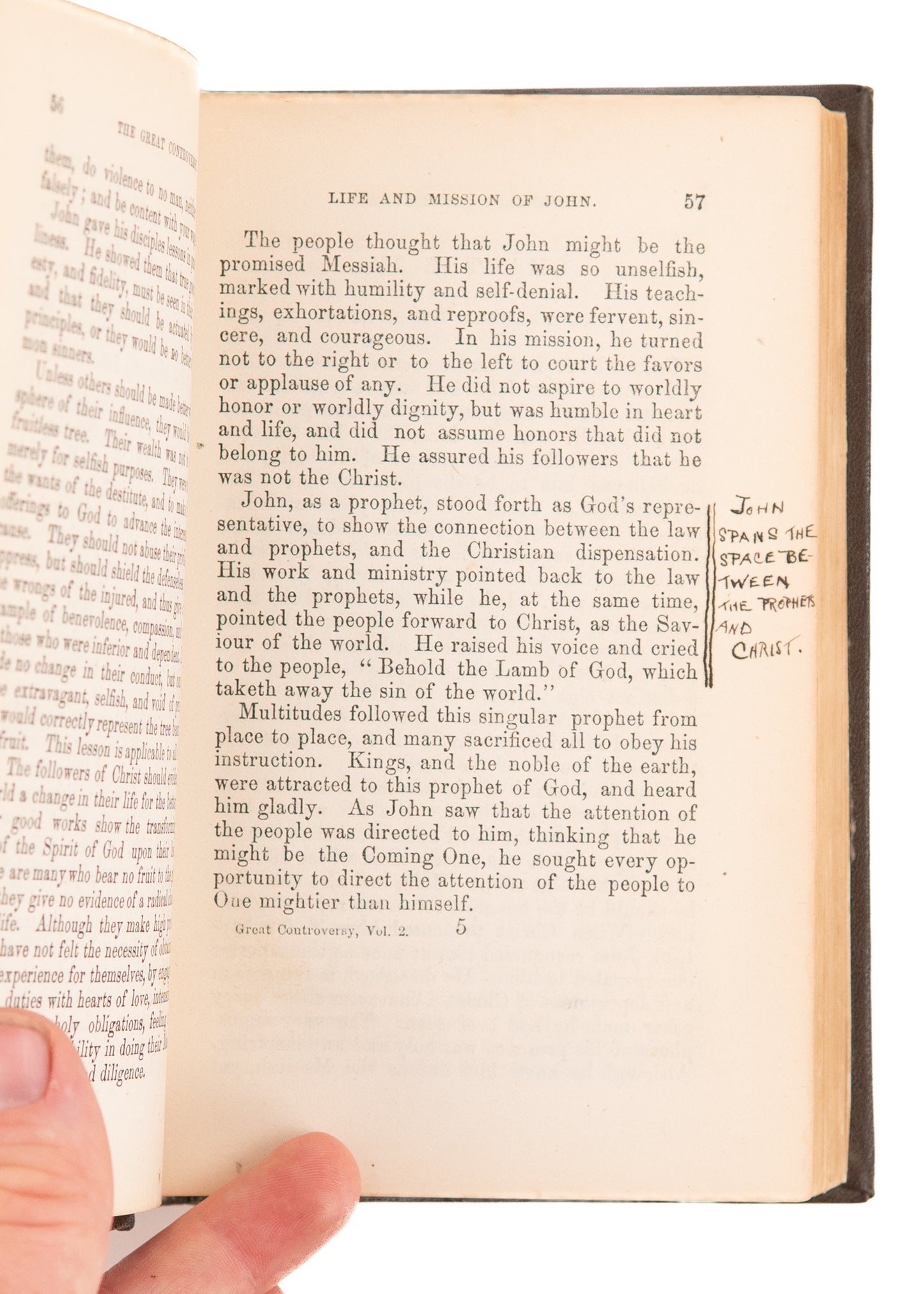 1870-1884 ELLEN G. WHITE. The Great Controversy. First Editions Owned by Adventist Pioneer, George King.