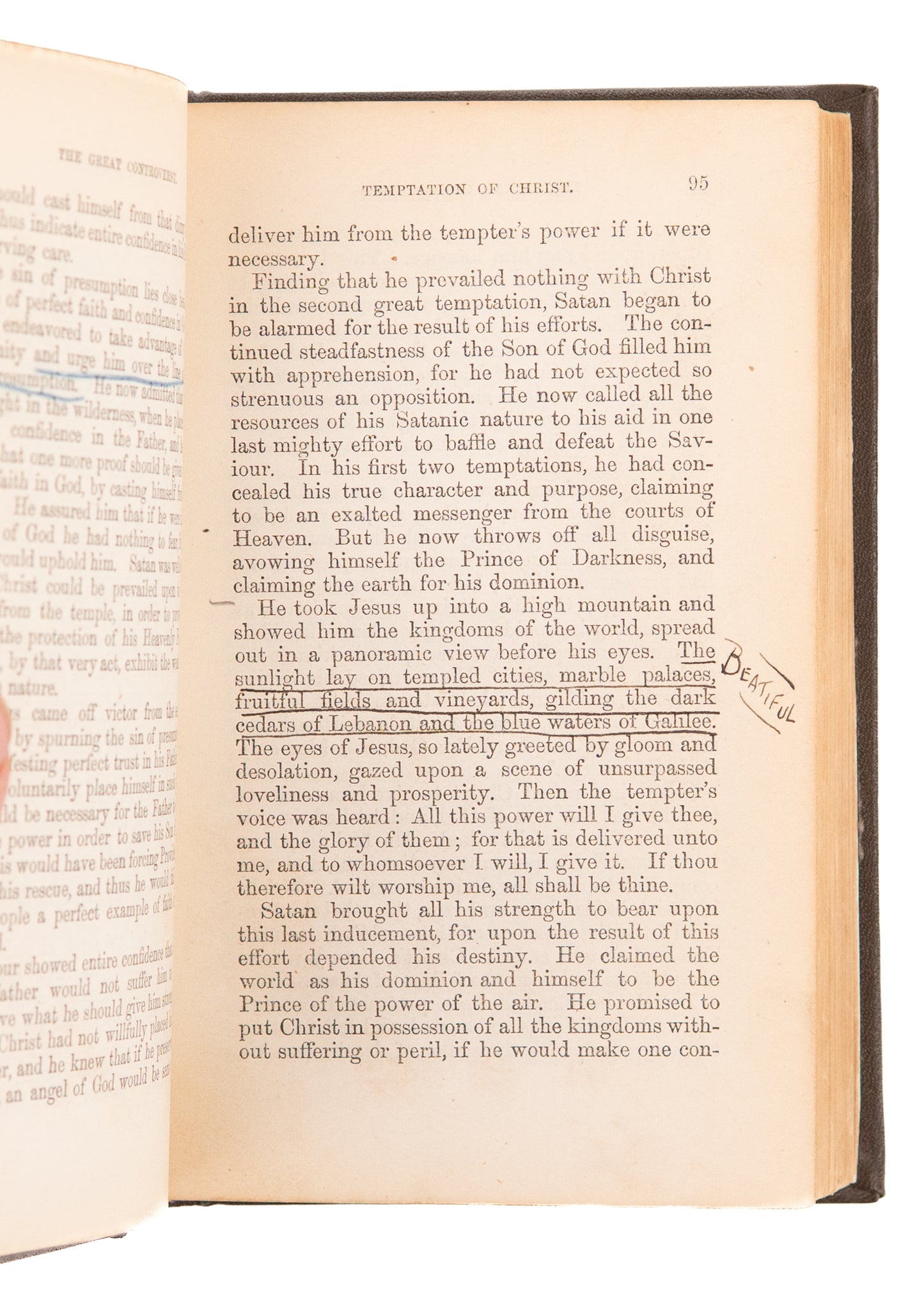 1870-1884 ELLEN G. WHITE. The Great Controversy. First Editions Owned by Adventist Pioneer, George King.