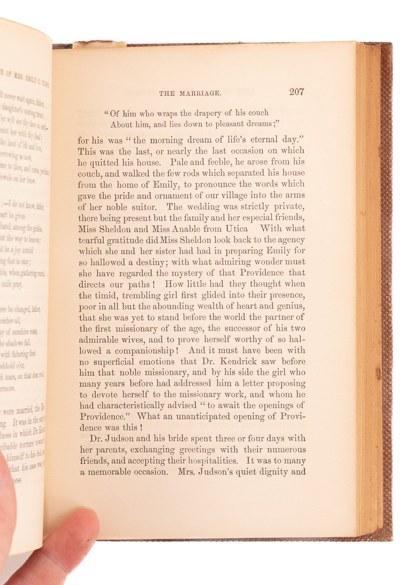 1860 ADONIRAM JUDSON. Life and Letters of Mrs. Emily C. Judson. First Edition. Scarce.