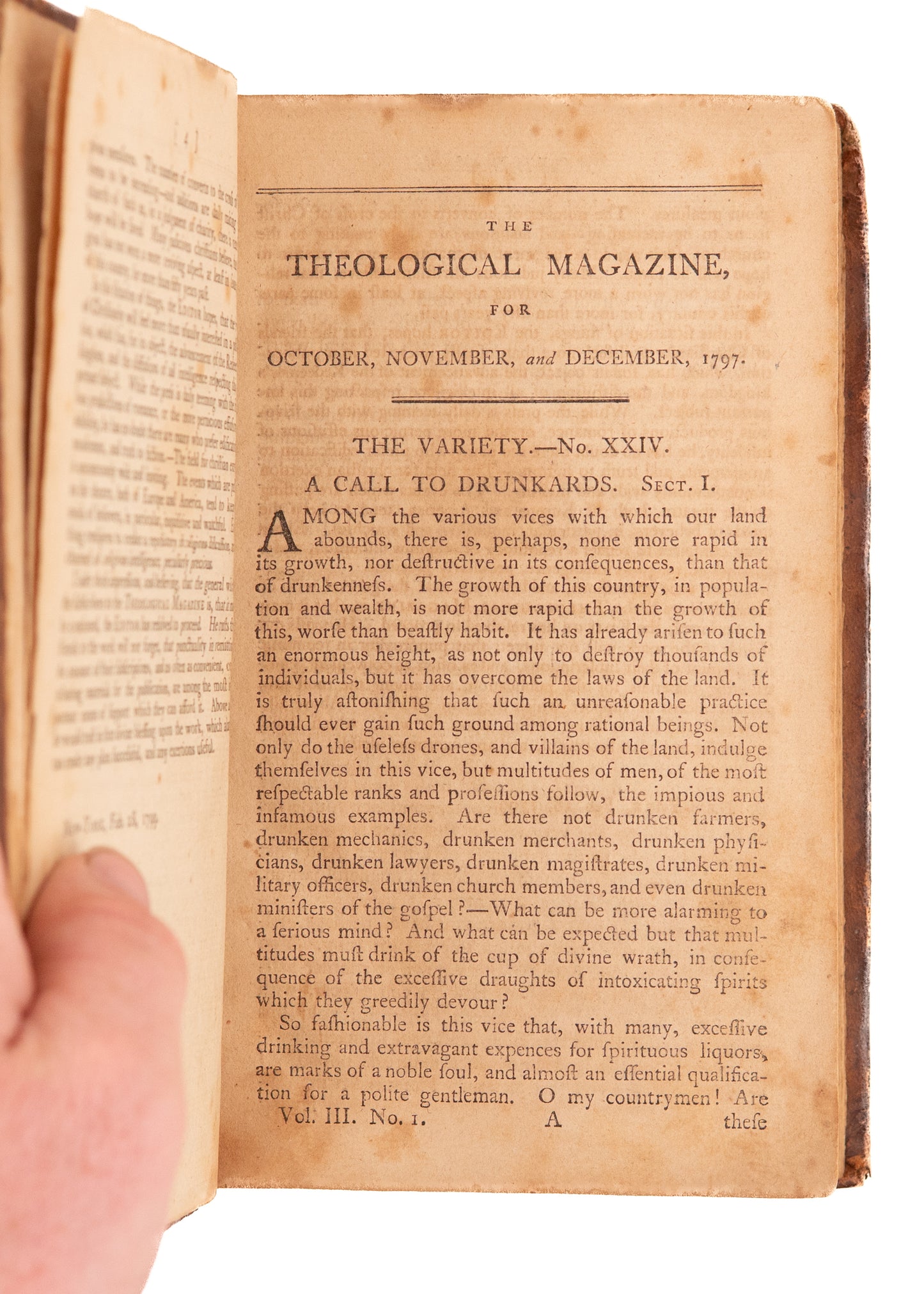 1799 EARLY AMERICAN THEOLOGICAL MAG. Revivals, Sierra Leone, Native American Revival, Slavery, William Carey.