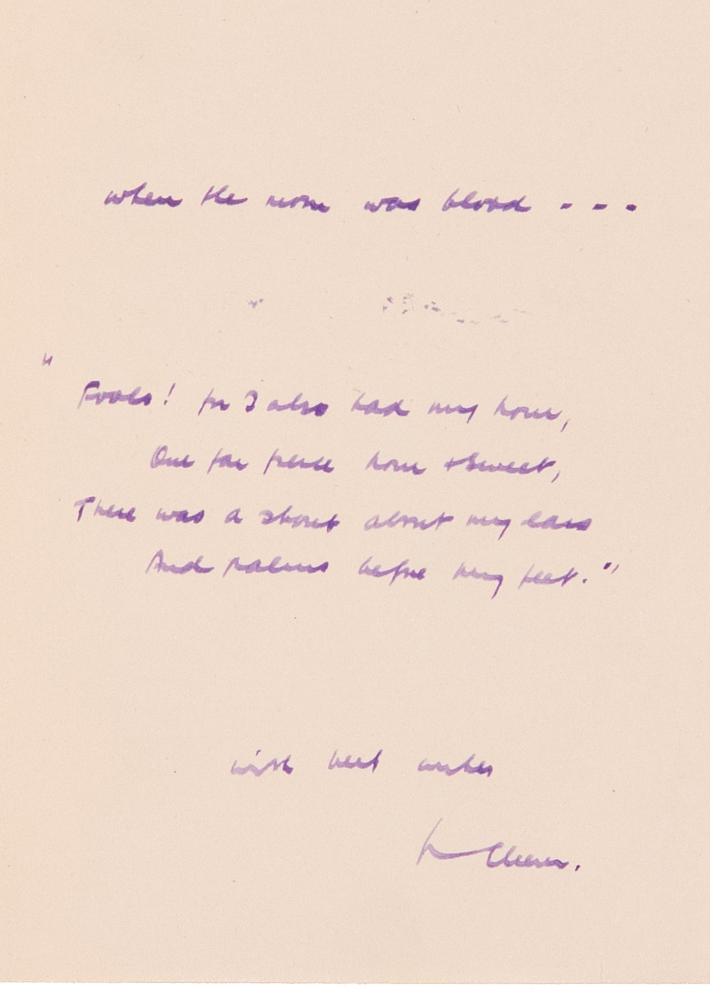 1901 R. C. CHAPMAN. 98 Year Old Chapman Quotes then Unknown G. K. Chesterton's "The Donkey"
